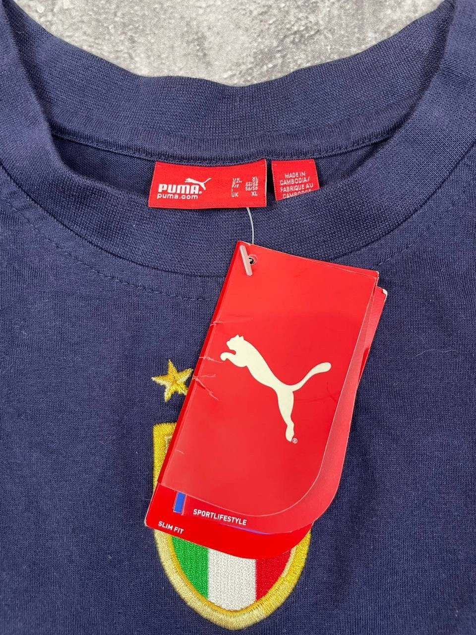 Puma Puma NWT Men Long Sleeve T-Shirt Italia Navy Blue Size XL Size US XL / EU 56 / 4 - 2 Thumbnail
