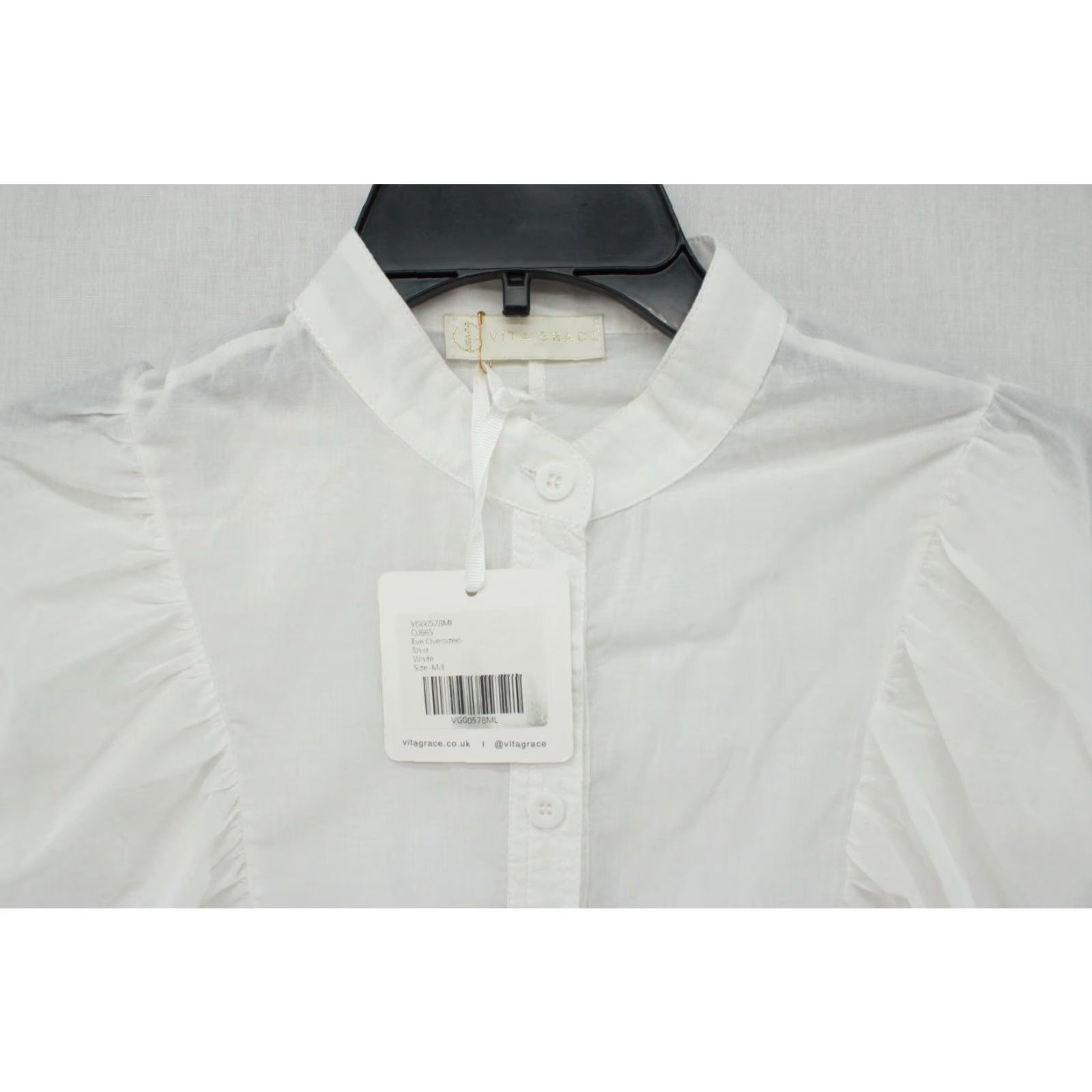 Vintage Vita Grace Eve Blouse Womens M/L White Puff Sleeve Pullover Tunic Boho Statement Shirt Women M/L White Puff Sleeve Tunic Boho Statement Piece Size M / US 6-8 / IT 42-44 - 4 Thumbnail