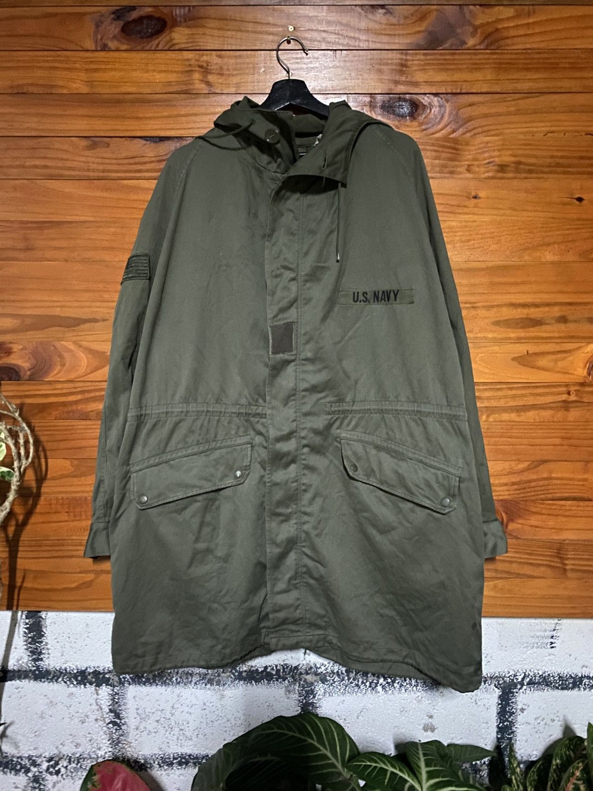 Vintage Vintage 1981 SOCOVET U.S. Navy Fishtail Parka – Olive Green Size US L / EU 52-54 / 3 - 3 Thumbnail