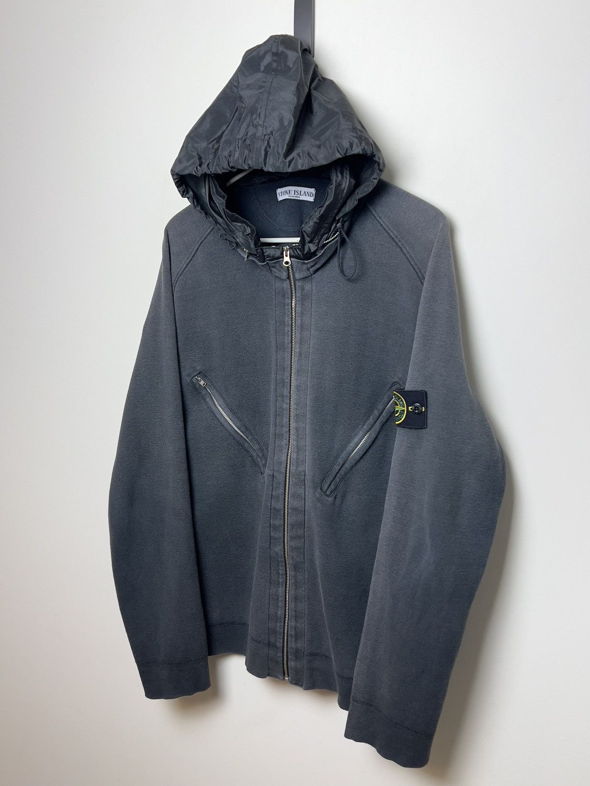 Stone Island stone island y2k black washed hoodie l-xl Size US L / EU 52-54 / 3 - 3 Thumbnail