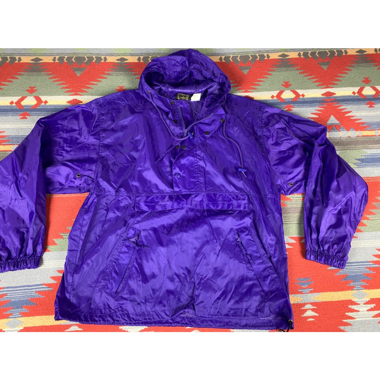 ASH VINTAGE Dash Sport Purple Anorak Windbreaker Jacket sz M 90s Mens Size US M / EU 48-50 / 2 - 2 Thumbnail