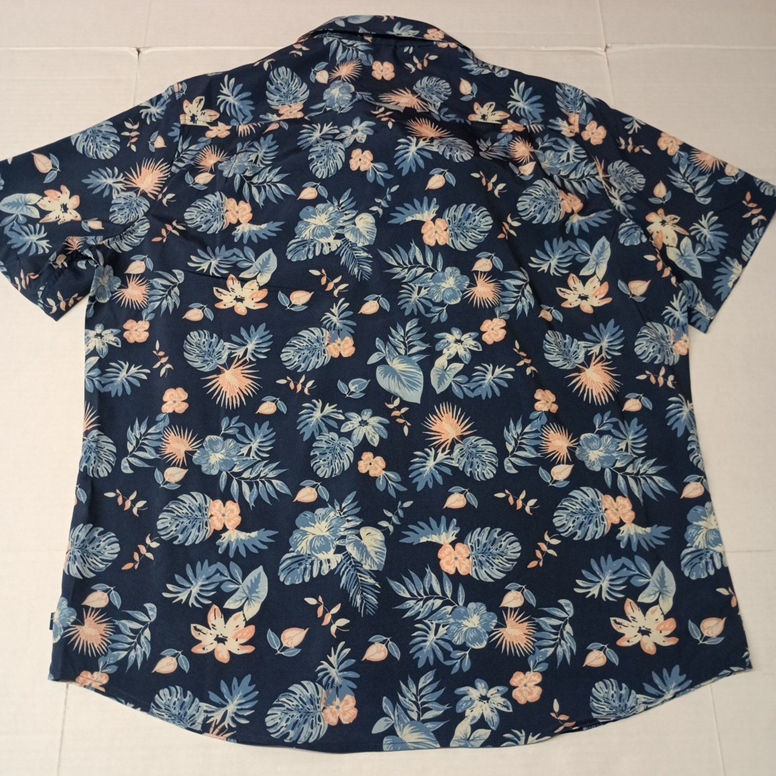 Chaps Chaps Woven Shirt Men's Size 2XL Blue Floral Stretch UPF 50 Size US XXL / EU 58 / 5 - 8 Thumbnail