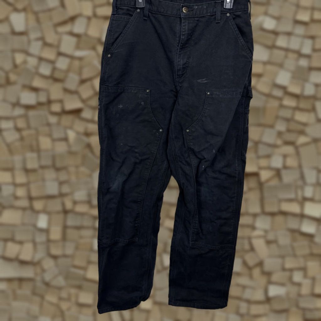 Carhartt VINTAGE Carhartt Pants Carpenter 5-Pocket Black 33x34 Mens Size US 33 - 1 Thumbnail