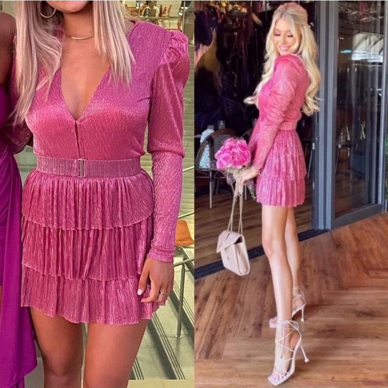 Other Sabina Musayev | Carry Mini Dress Hot Pink L Size L / US 10 / IT 46 - 1 Thumbnail