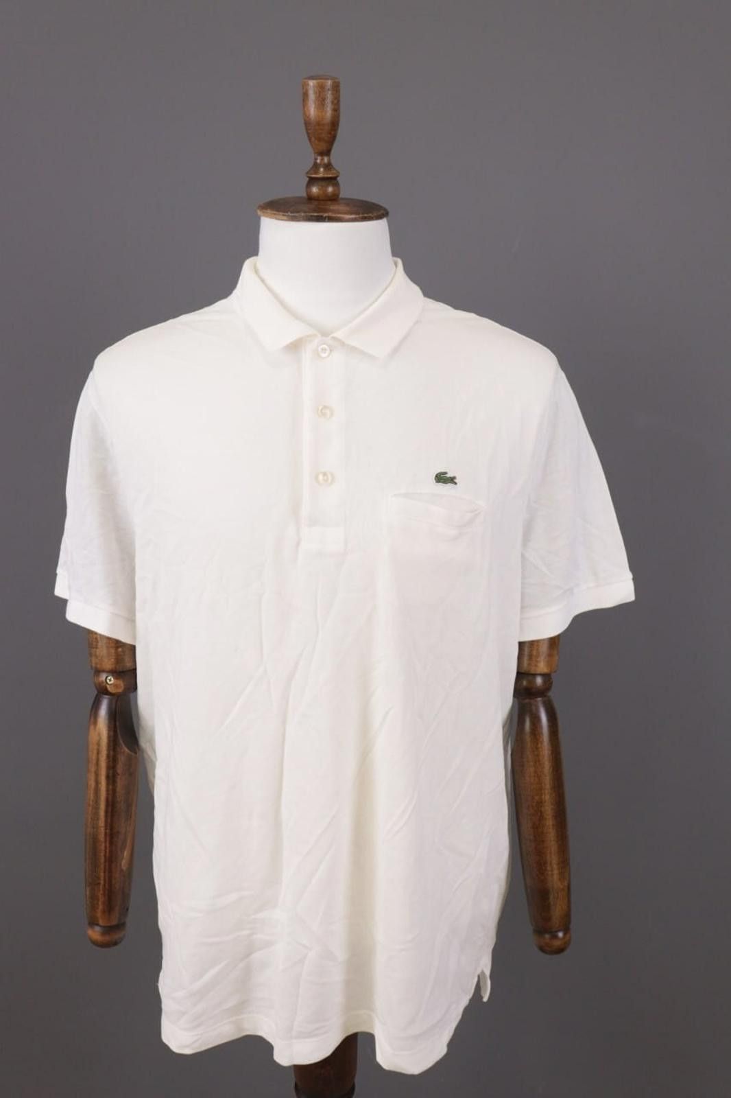 Lacoste Lacoste Regular Fit White Summer Polo Shirt Size 8 / 3XL Size US XXL / EU 58 / 5 - 1 Thumbnail