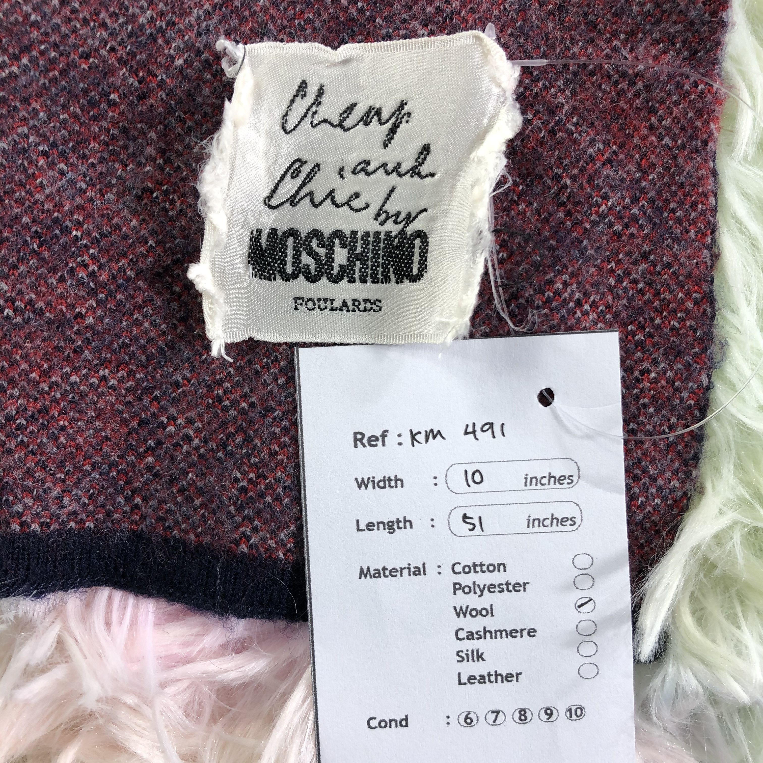 Vintage Moschino Scarf / Muffler / Neckwear - KM491 Size ONE SIZE - 5 Thumbnail