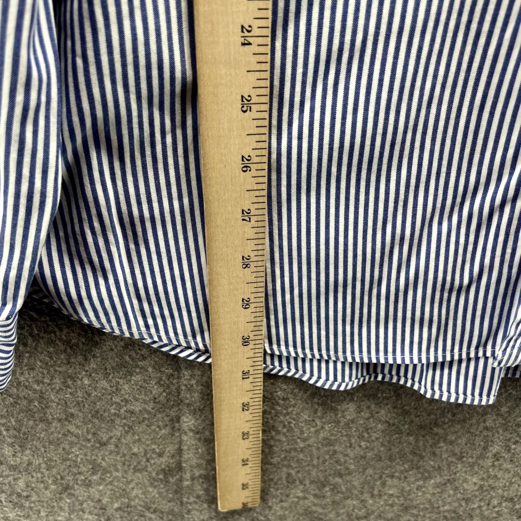 Polo Ralph Lauren Polo Ralph Lauren Shirt - Men 17.5 36/37 Blue Casual Button Down Striped Vintage Size US XXL / EU 58 / 5 - 6 Thumbnail