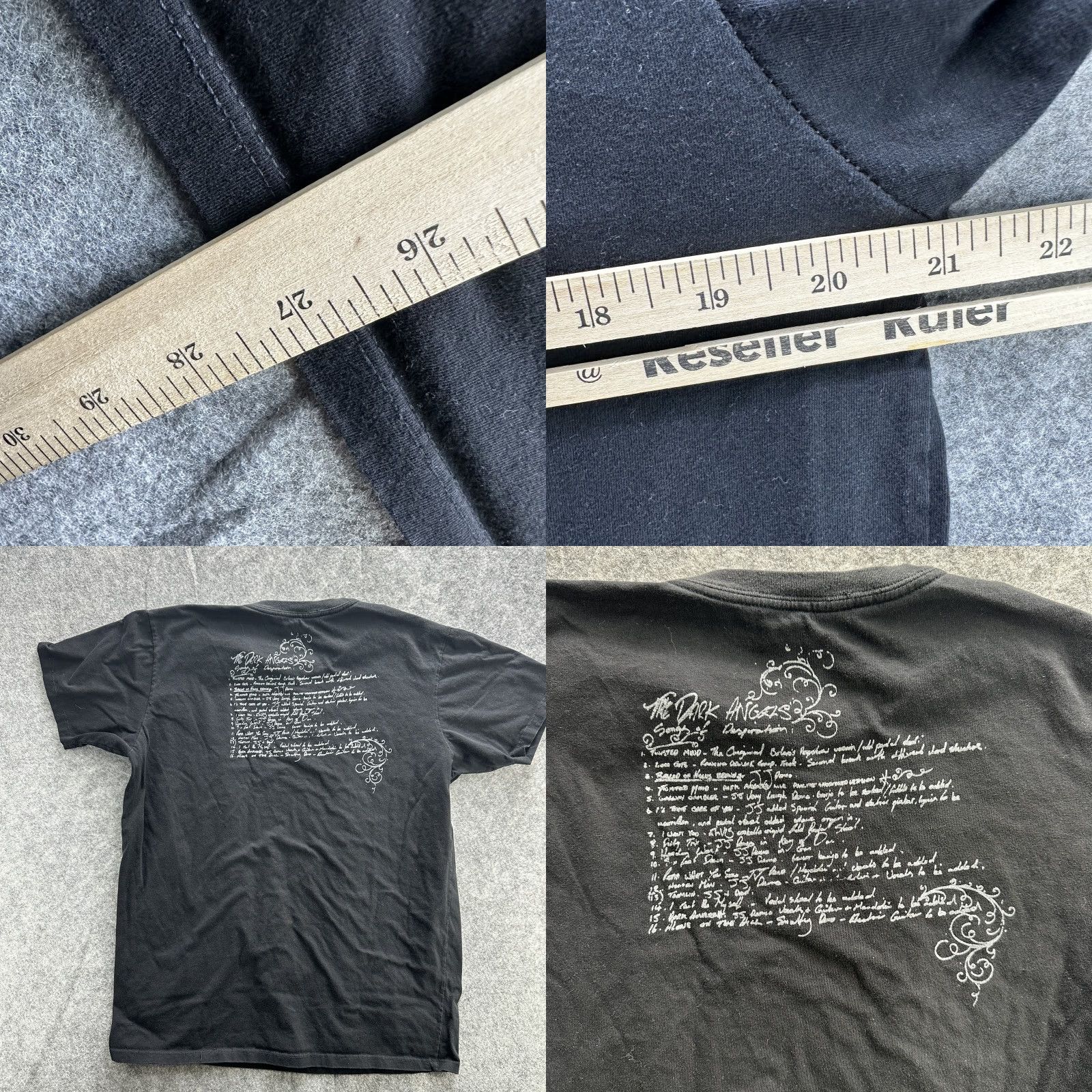 Vintage Lightnin Jim The Dark Angels Shirt Mens Large Black Graphic Size US M / EU 48-50 / 2 - 8 Thumbnail