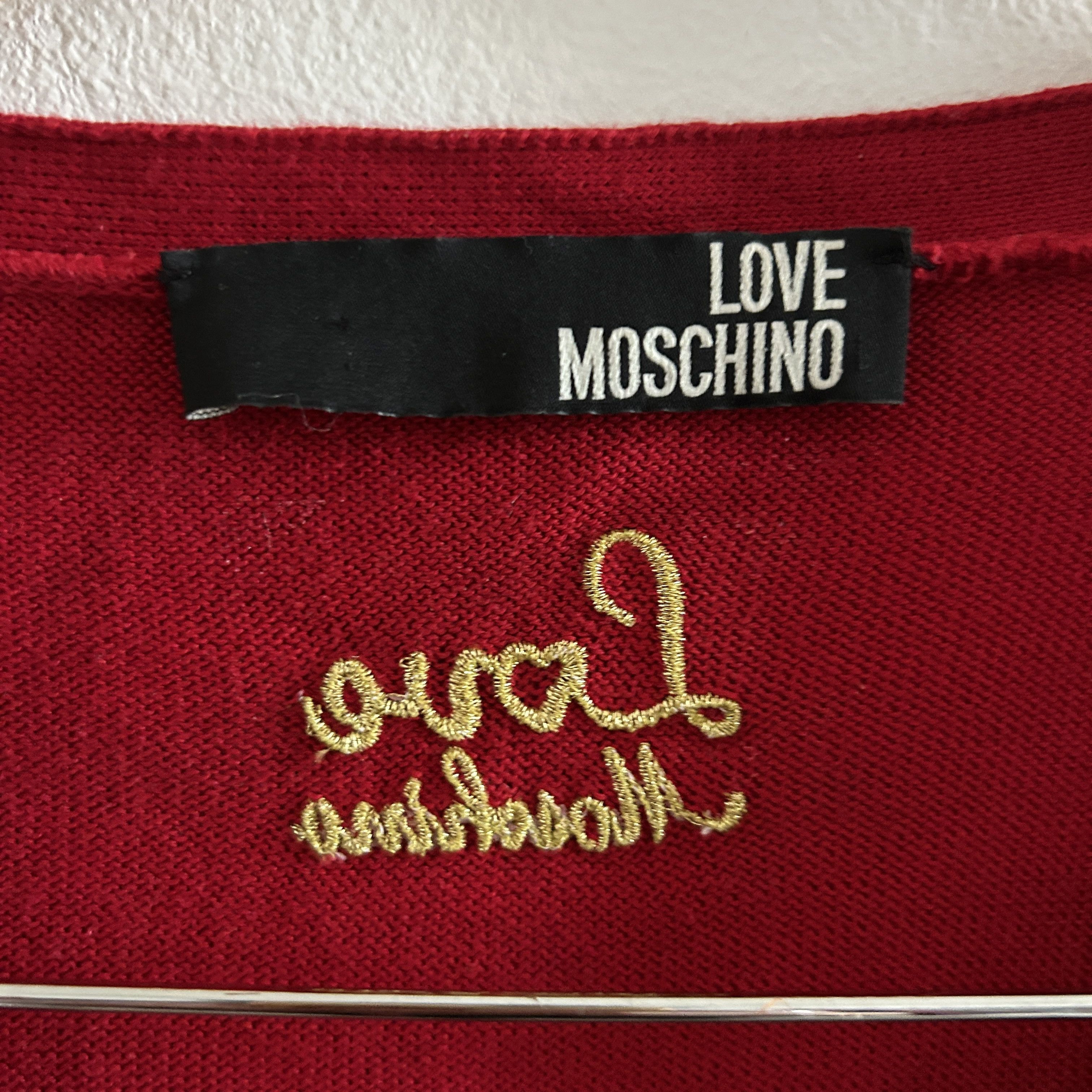Love Moschino Love Moschino Red Y2K Cardigan Size M / US 6-8 / IT 42-44 - 15 Thumbnail