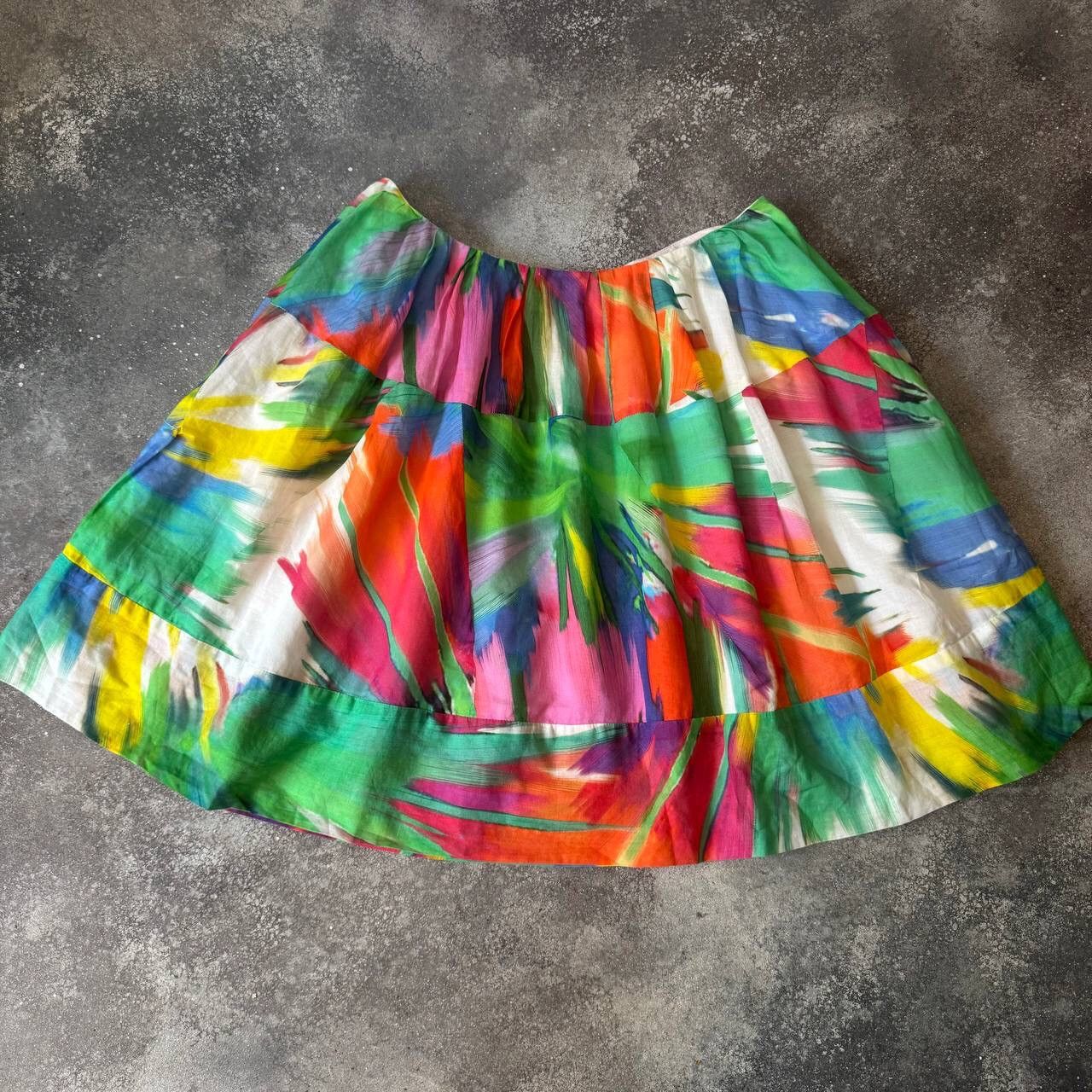 Iceberg × Vintage ICEBERG Vintage Colourful Pleated Skirt Size 28" / US 6 / IT 42 - 1 Thumbnail