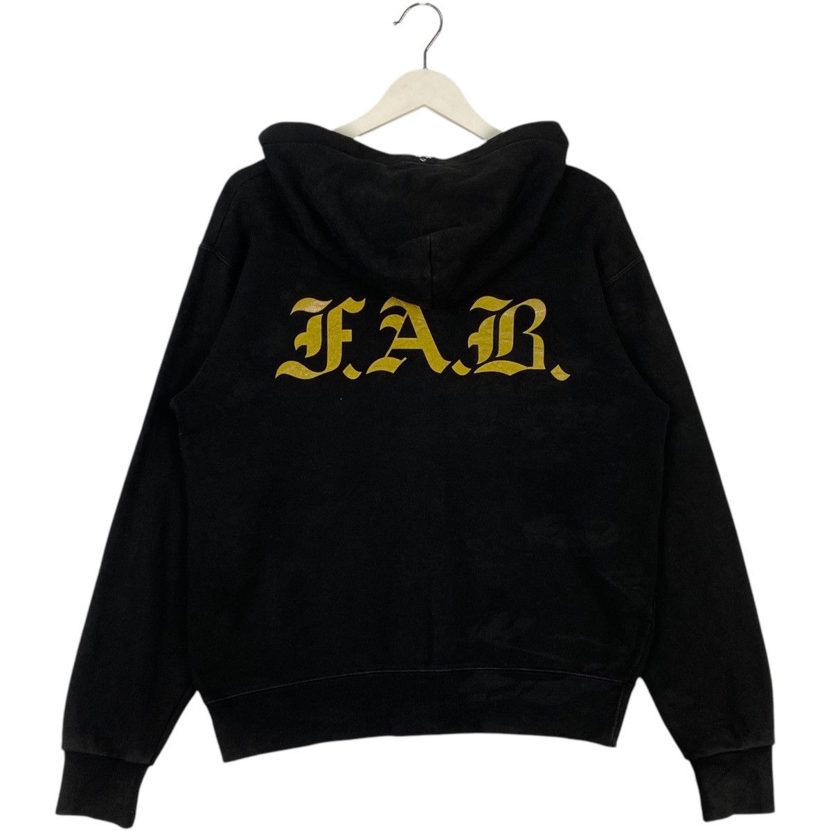 Vintage Vintage Fab Hoodie Full Zip Sweater Black Pullover Jumper M Size US M / EU 48-50 / 2 - 8 Thumbnail