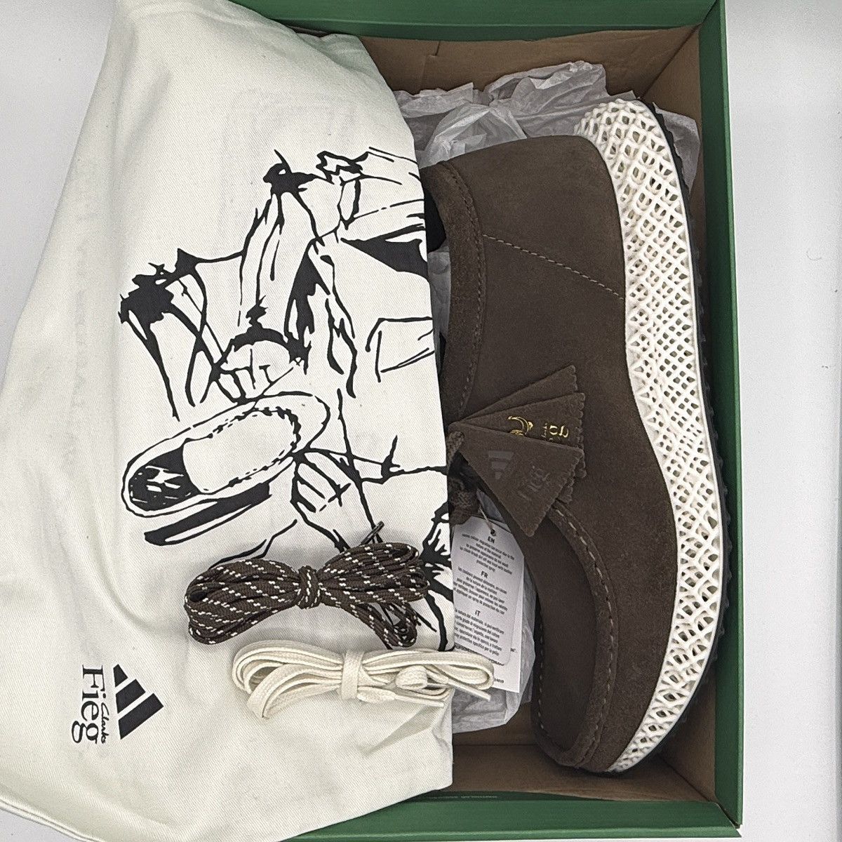 ADIDAS x CLARKS Wallabee 4D - FIEG 8th St Brown / Dark Grey