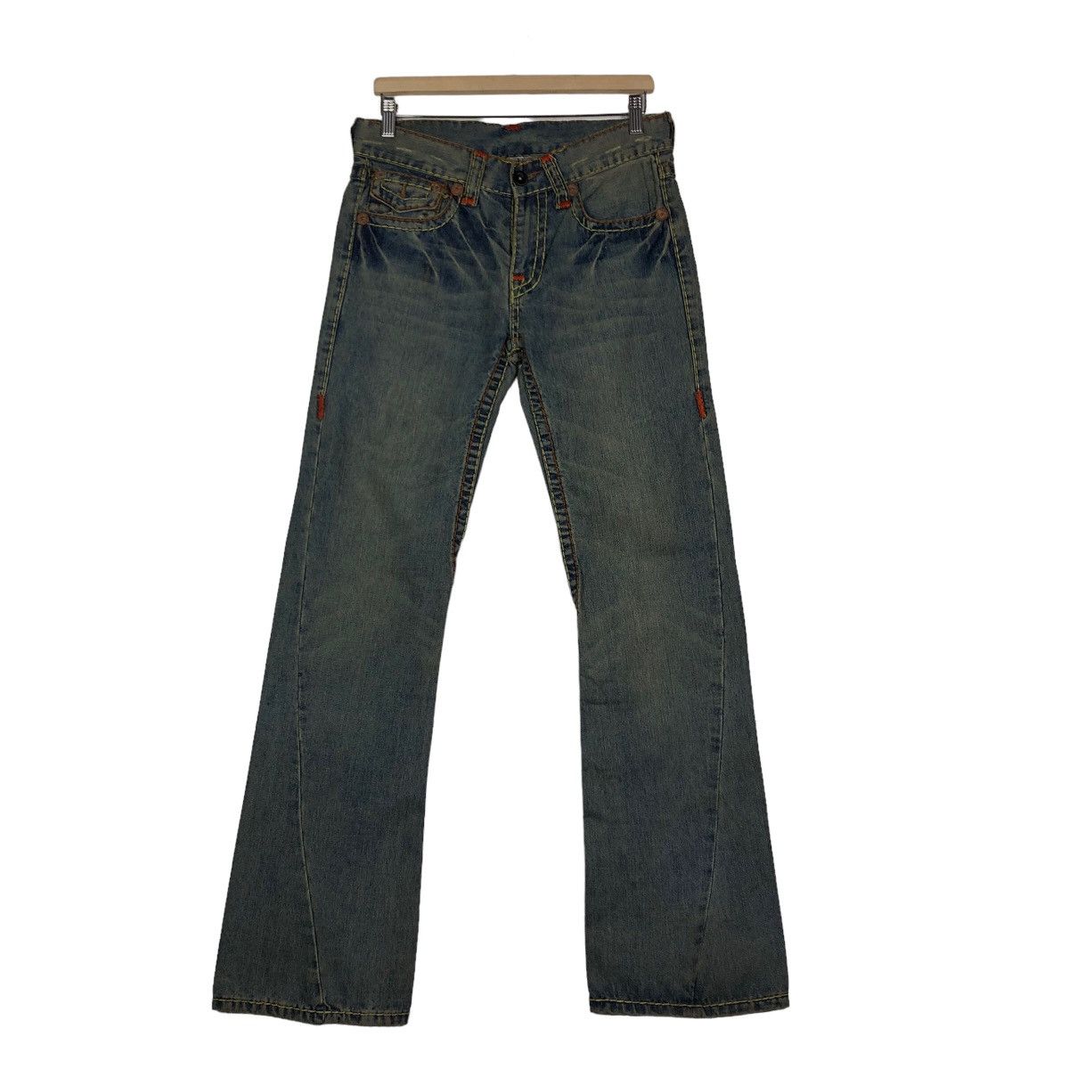 Japanese Brand 🔥VINTAGE DENIM JEANS TRUE RELIGION DESIGN BIG POCKET Size US 32 / EU 48 - 1 Thumbnail