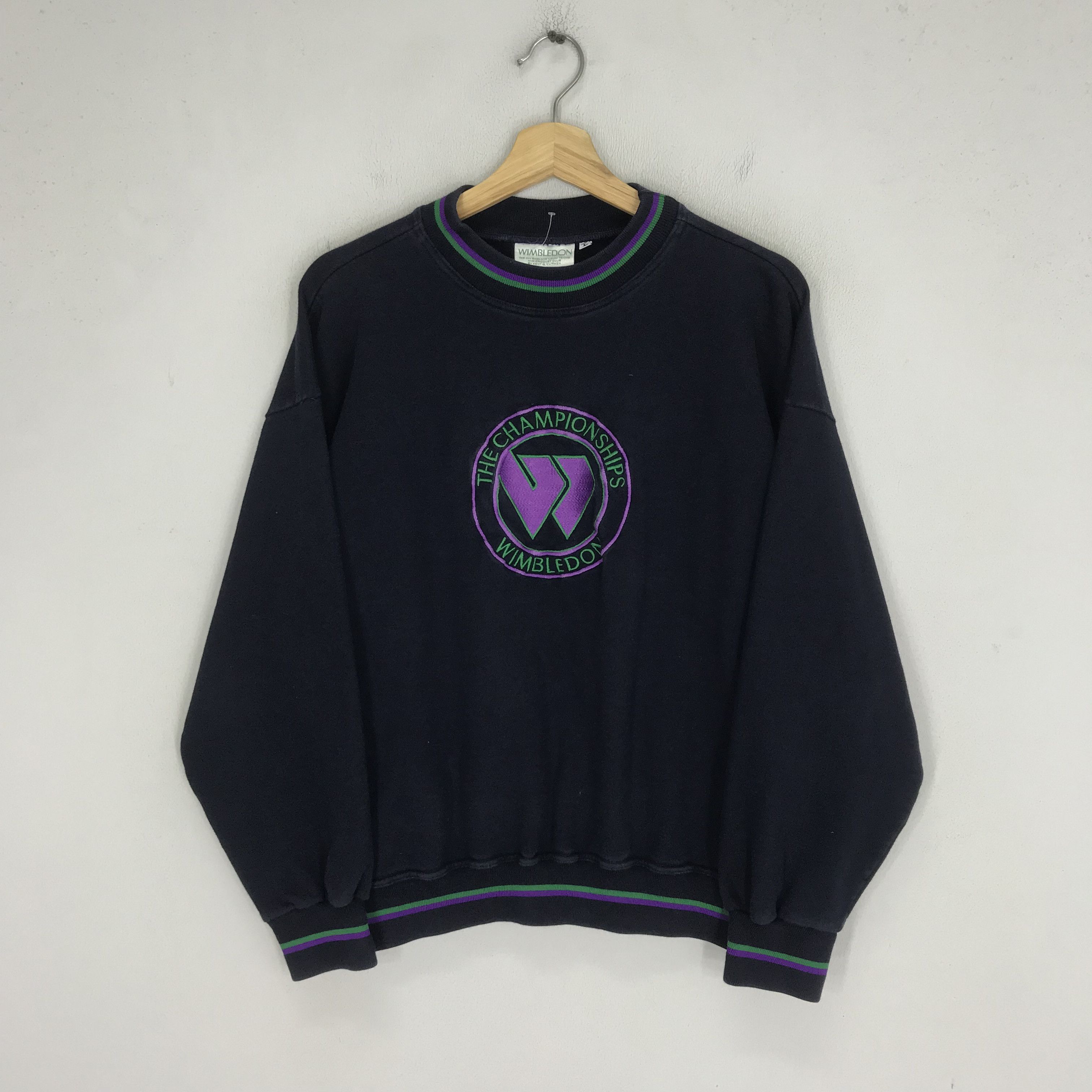 Vintage Vintage Wimbledon Blue Sweatshirt - 160 Size US M / EU 48-50 / 2 - 1 Thumbnail