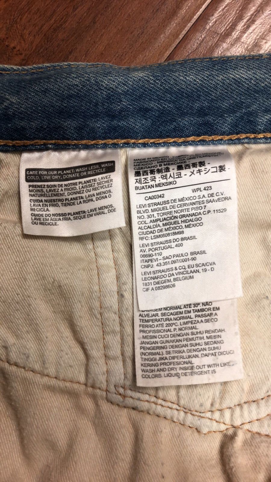 DENIM TEARS Denim Tears x Levis x Virgil Abloh “Message In A Tear” Size US 33 - 9 Thumbnail