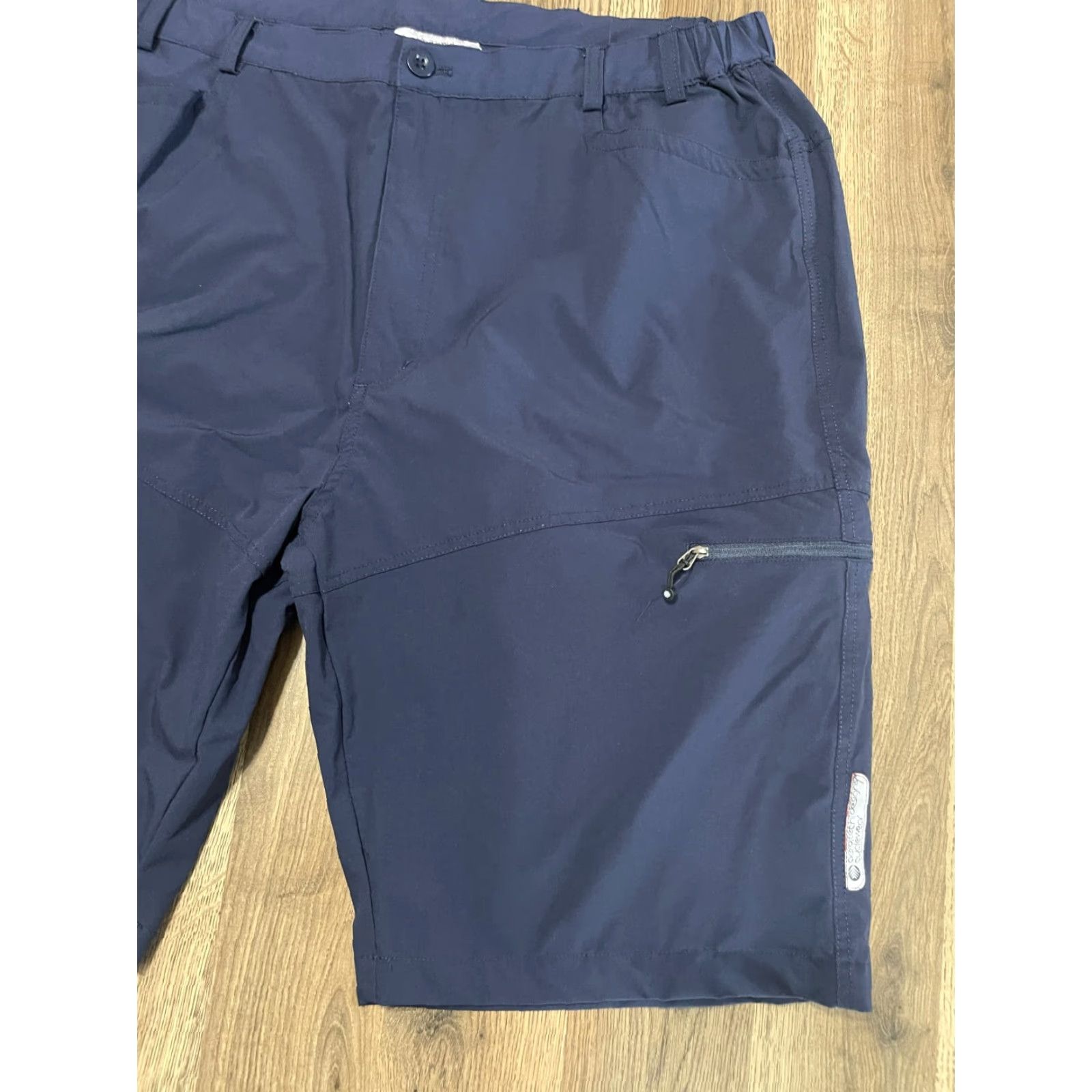 Vintage Cyclewear Shorts, Men’s Size XL, Navy Blue, Zip Pockets, Casual Chino Shorts, Regular Fit, Inseam 11 in, Pockets, Navy, Cyclewear, Men Size US 36 / EU 52 - 4 Thumbnail