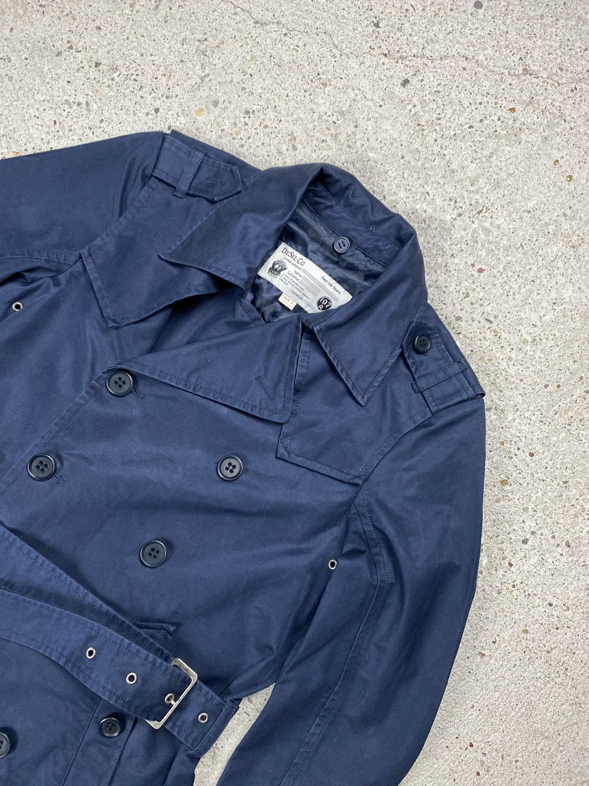 Diesel Diesel coat trench italy navy long Size S / US 4 / IT 40 - 6 Thumbnail