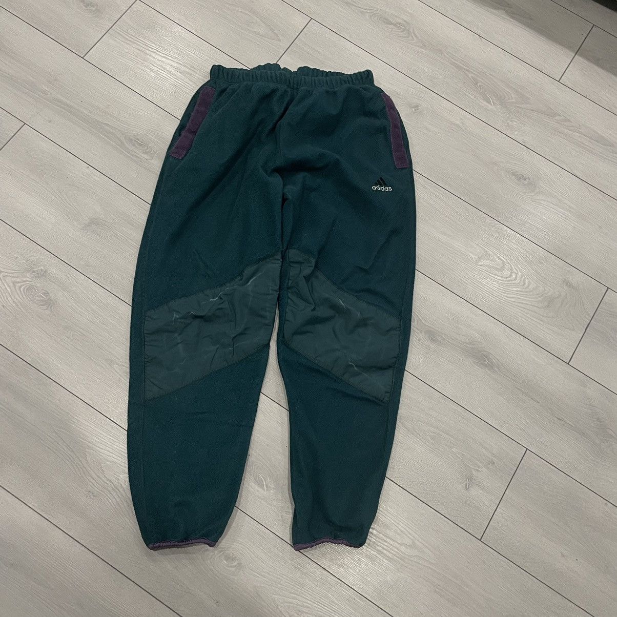 Adidas × Vintage Adidas Equipment 90s pants joggers fleece teddy sherpa Size US 35 - 1 Thumbnail