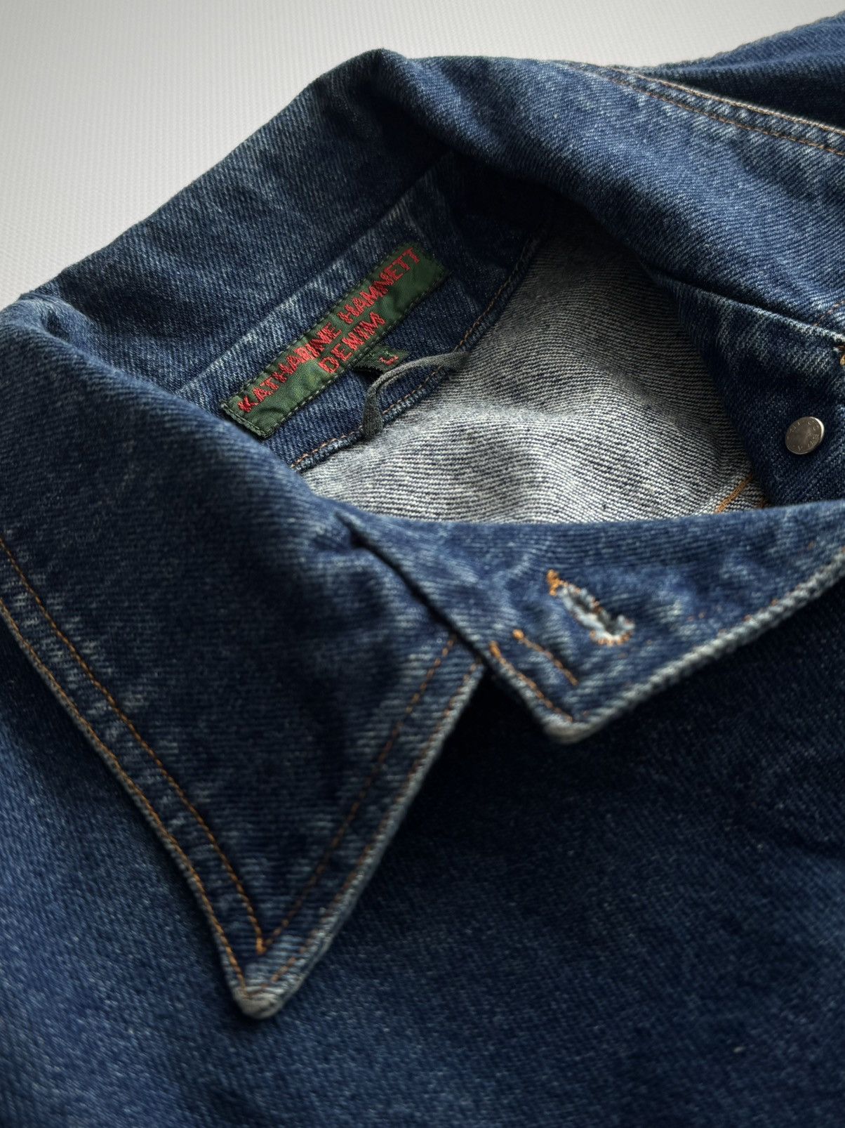 Katharine Hamnett London Vintage 2000s Katharine Hamnett Denim Vest Size US L / EU 52-54 / 3 - 3 Thumbnail
