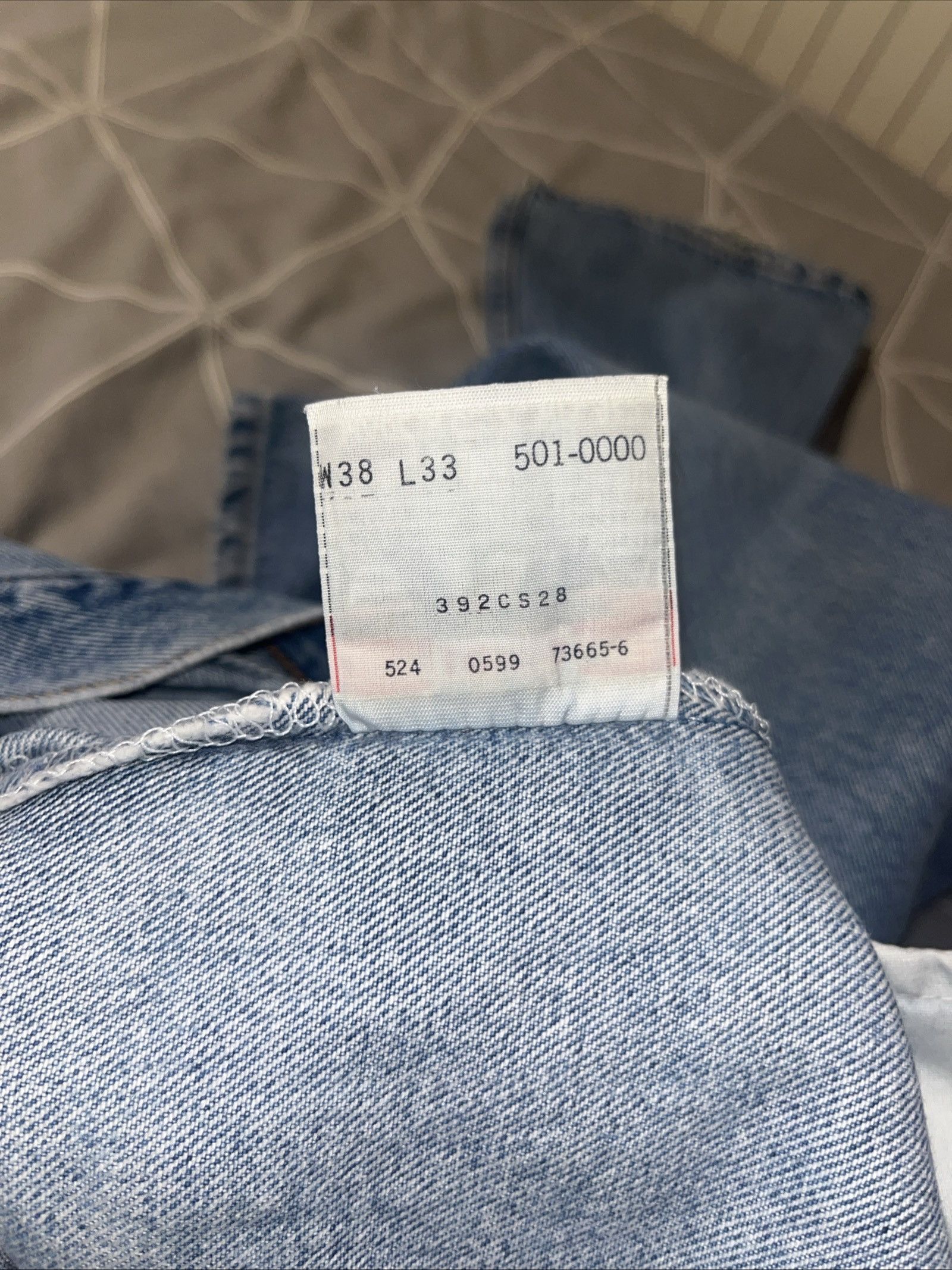 Levi's Levi’s 501XX Jeans Made in USA – Blue Denim – W38 L33 Size US 38 / EU 54 - 7 Thumbnail