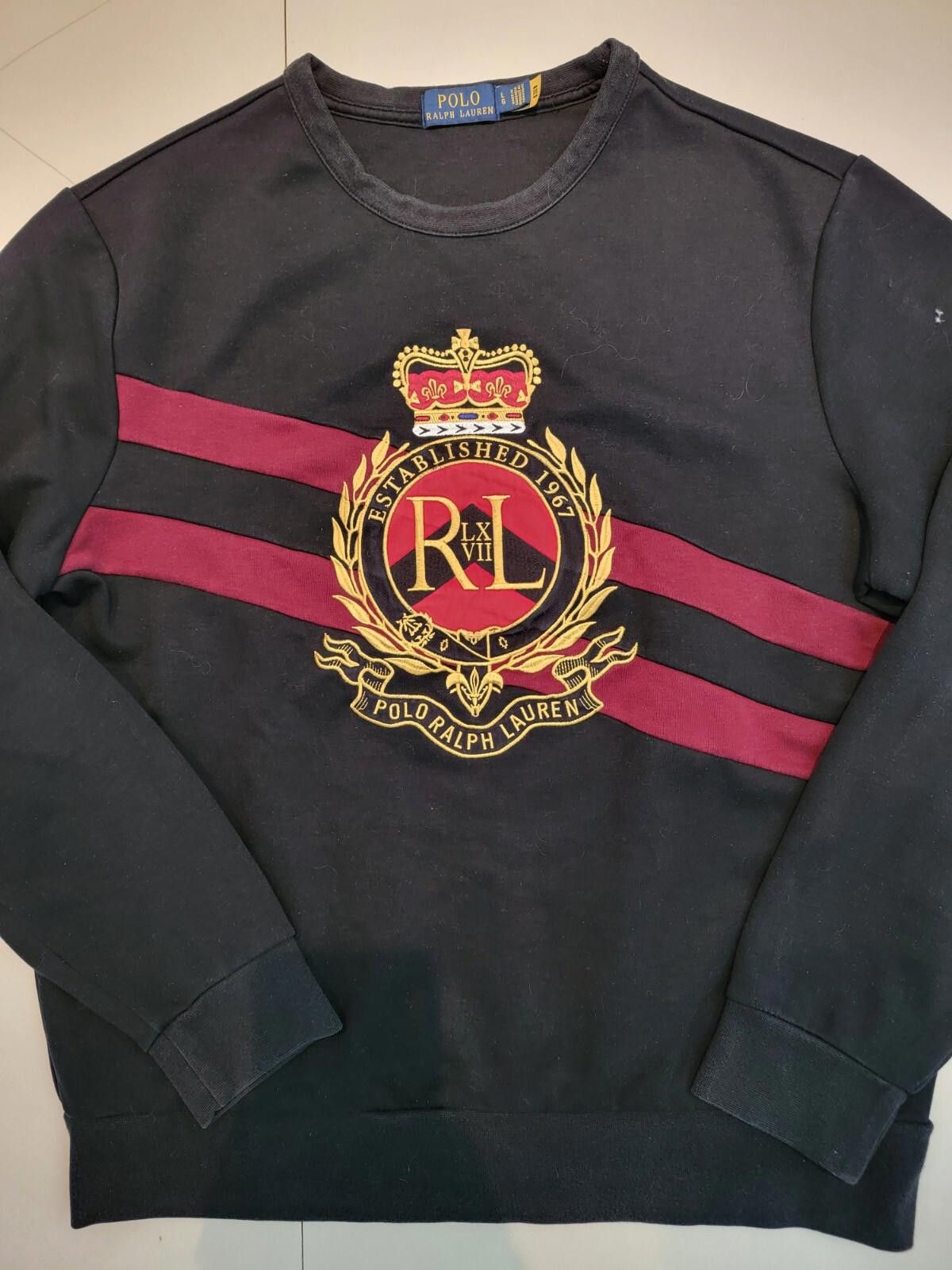 Polo Ralph Lauren Polo Ralph Lauren Men's Black Embroidered Sweatshirt XL Size US XL / EU 56 / 4 - 1 Thumbnail