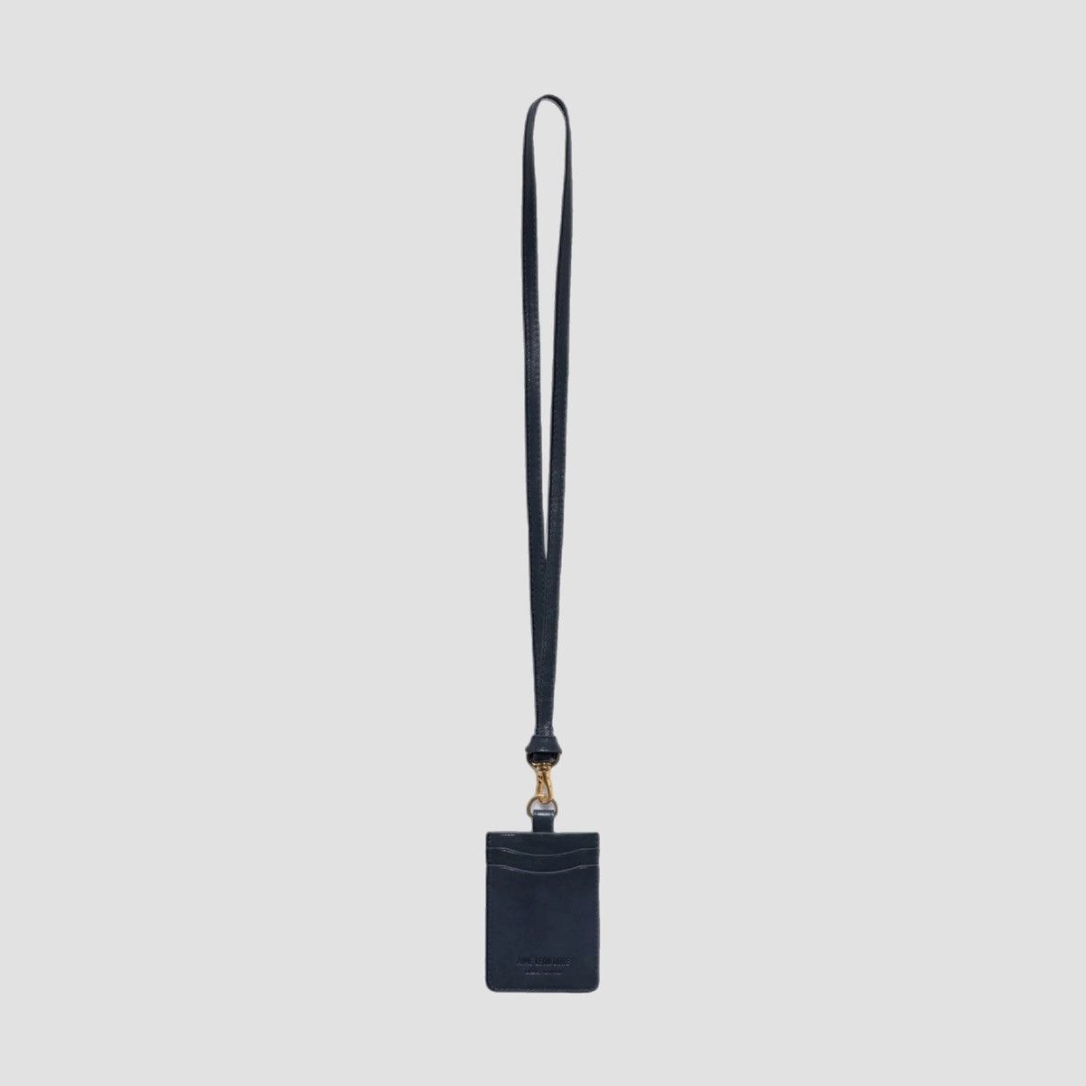 Aime Leon Dore Aime Leon Dore Debossed Logo Leather Card Holder Marine Size ONE SIZE - 3 Thumbnail