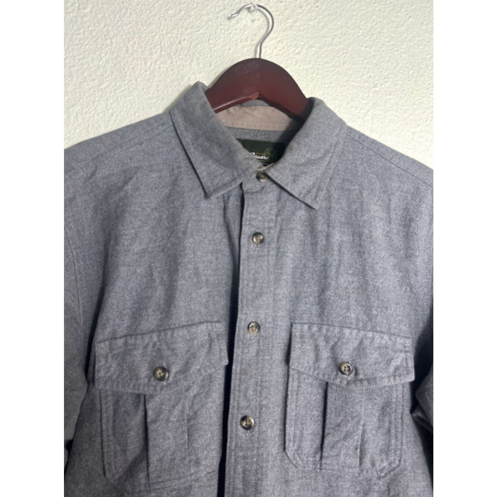 Eddie Bauer Eddie Bauer Shirt Mens M Gray Blue Long Sleeve Button Front Two Pocket Outdoor Size US M / EU 48-50 / 2 - 2 Thumbnail