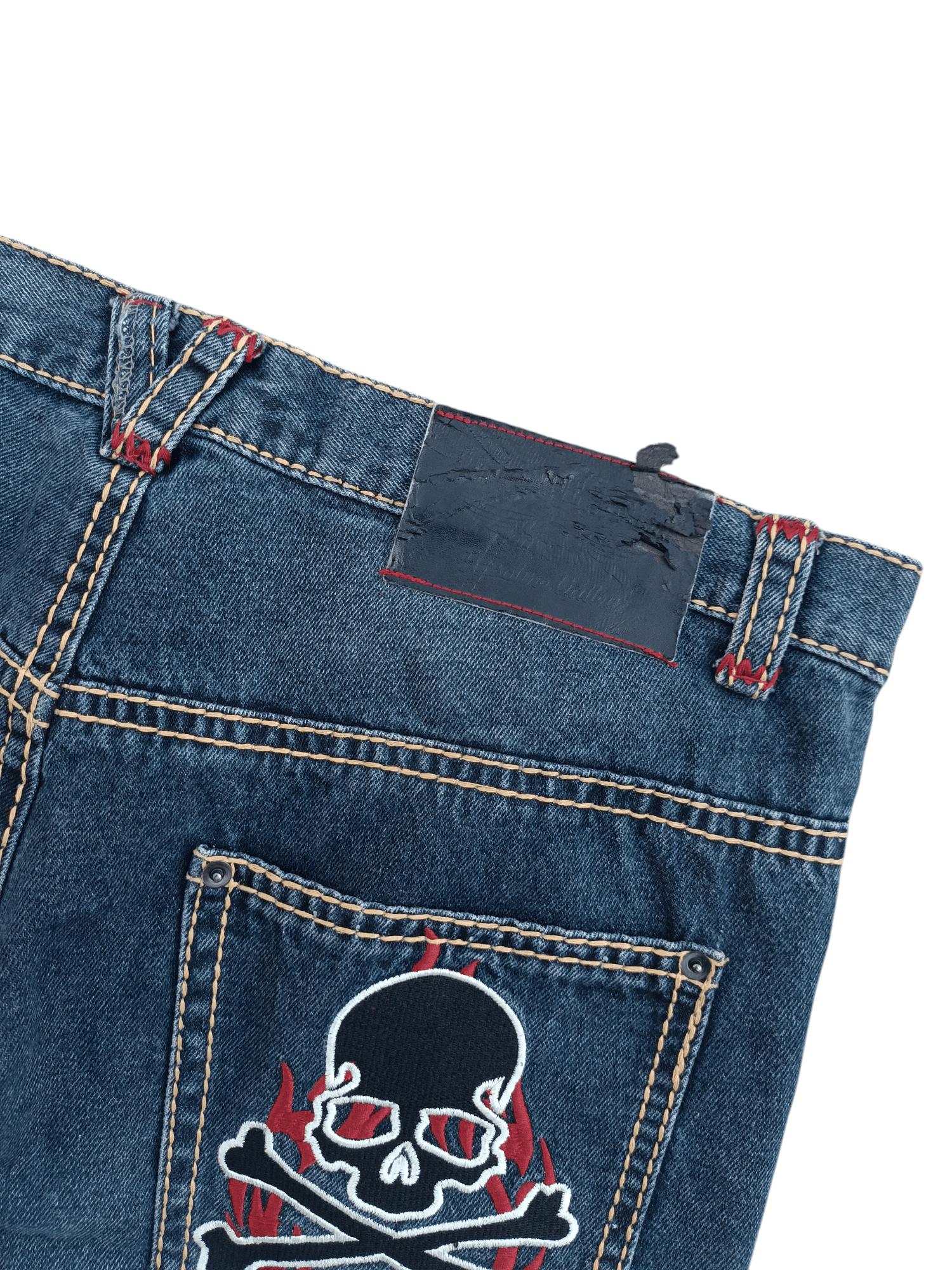Japanese Brand Awesome Cool Drive Striker Skulls Embroidery Style Size US 36 / EU 52 - 3 Thumbnail