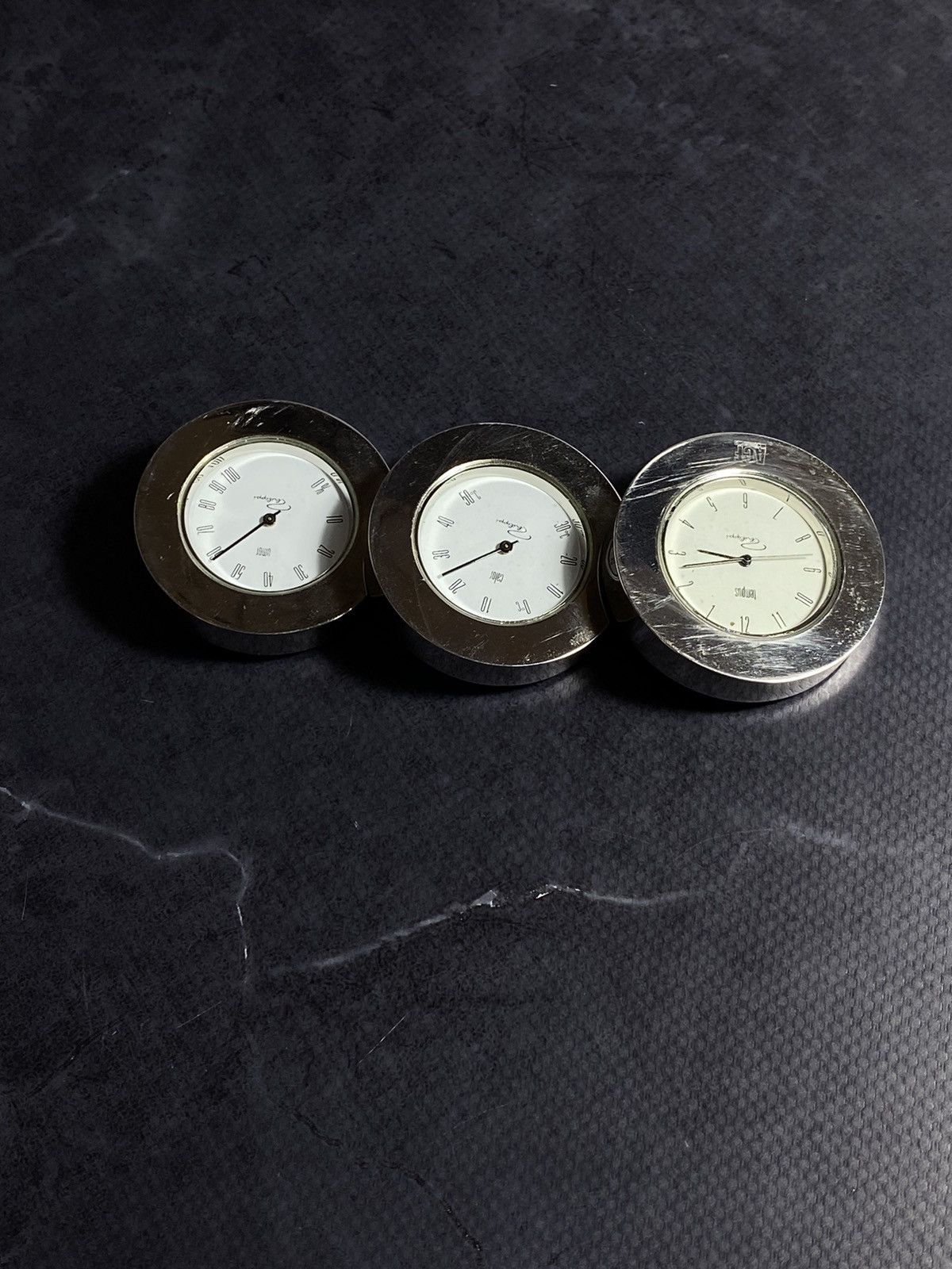 Jewelry × Vintage Vintage Desk Clock Set – Timeless Elegance ⏳ Japanese Brand Size ONE SIZE - 3 Thumbnail