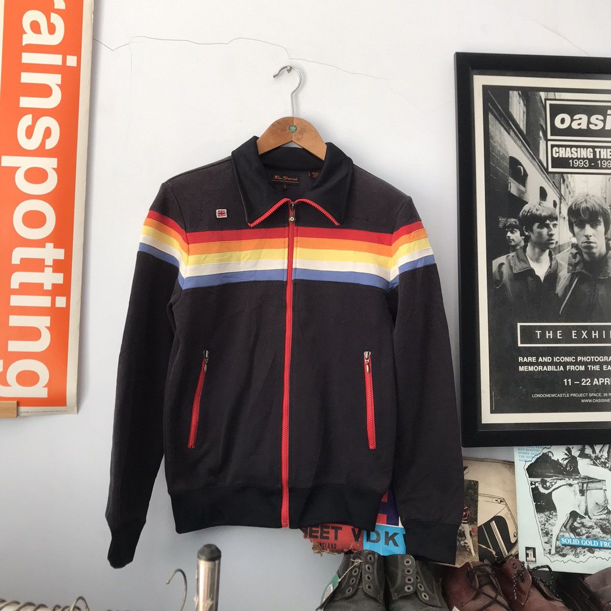 Ben Sherman × Vintage Vintage Ben Sherman Retro Track Tracktop Jacket Oasis noel Size US M / EU 48-50 / 2 - 14 Thumbnail