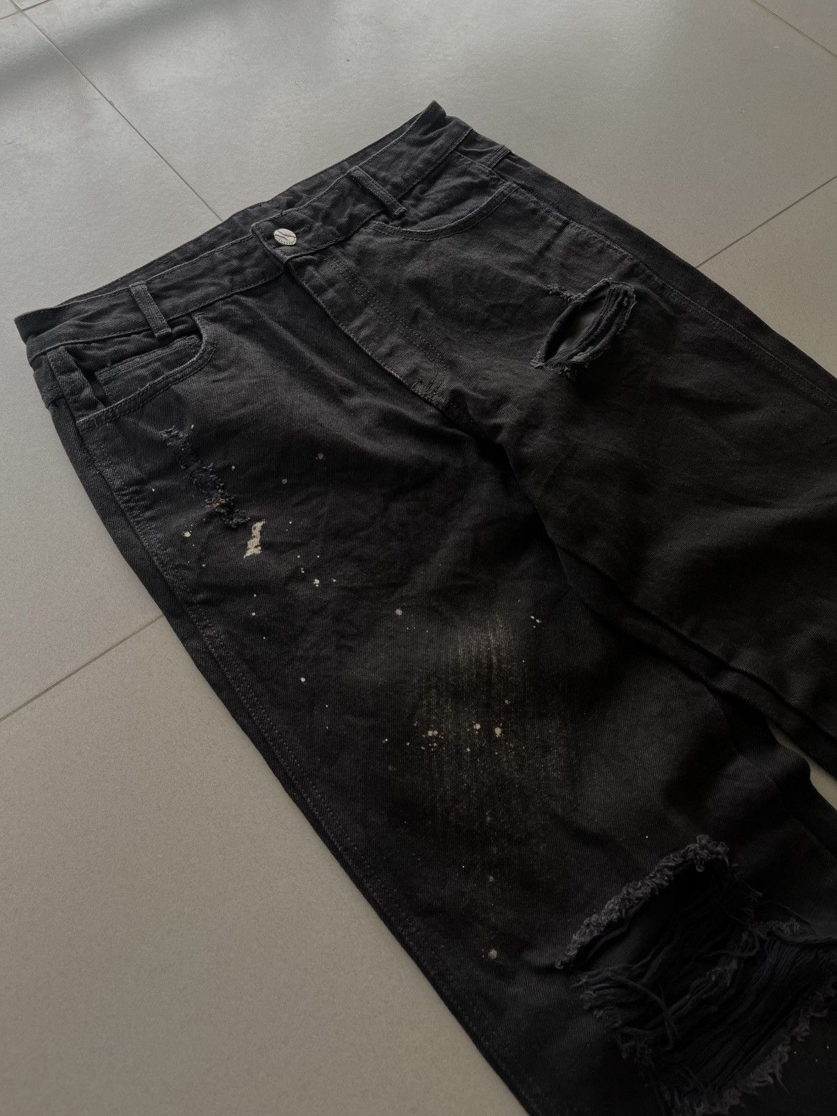 Ader Error SS2022 Ader Error Distressed Faded Paint Spots Denim Pants Size US 32 / EU 48 - 7 Thumbnail