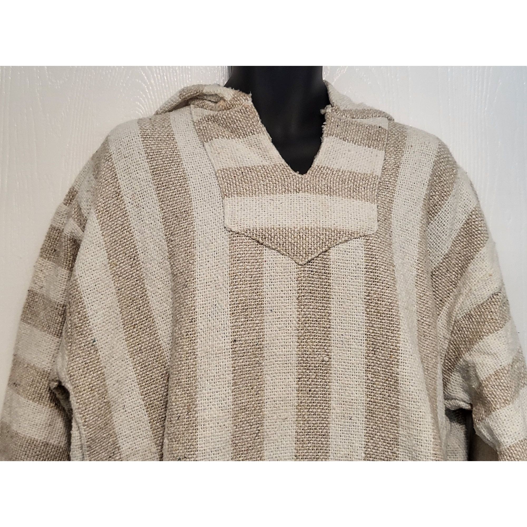 Franks Vintage Franks Mexican Baja Hoodie Men Sz XXL Striped Brown Size US XXL / EU 58 / 5 - 3 Thumbnail