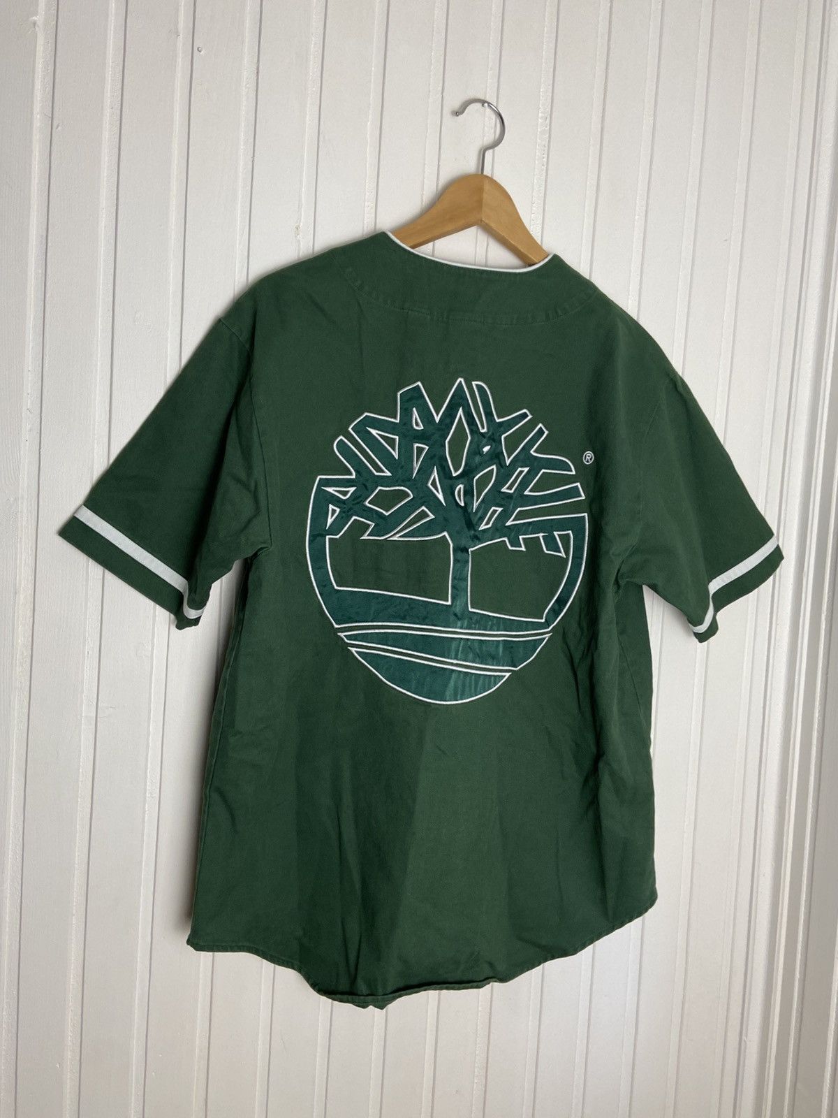 Supreme Used Supreme Timberland Baseball Jersey Green Size S Size US S / EU 44-46 / 1 - 8 Thumbnail
