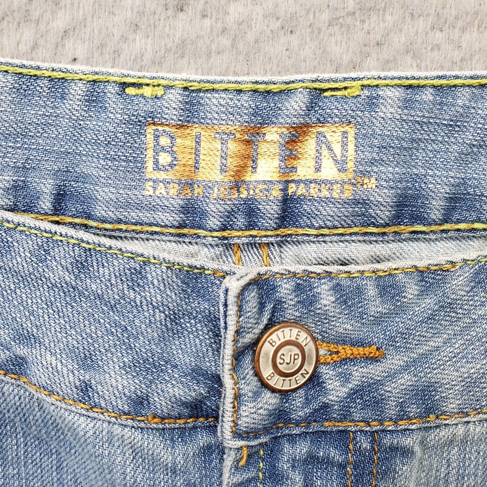 Parker Bitten by Sarah Jessica Parker Jeans Womens Size 20S Blue Denim Straight Leg Jeans Bluen Denim 29" Inseam 5-Pocket Womens Size 20 Regular Mens? Size 42" / US 20 - 7 Thumbnail