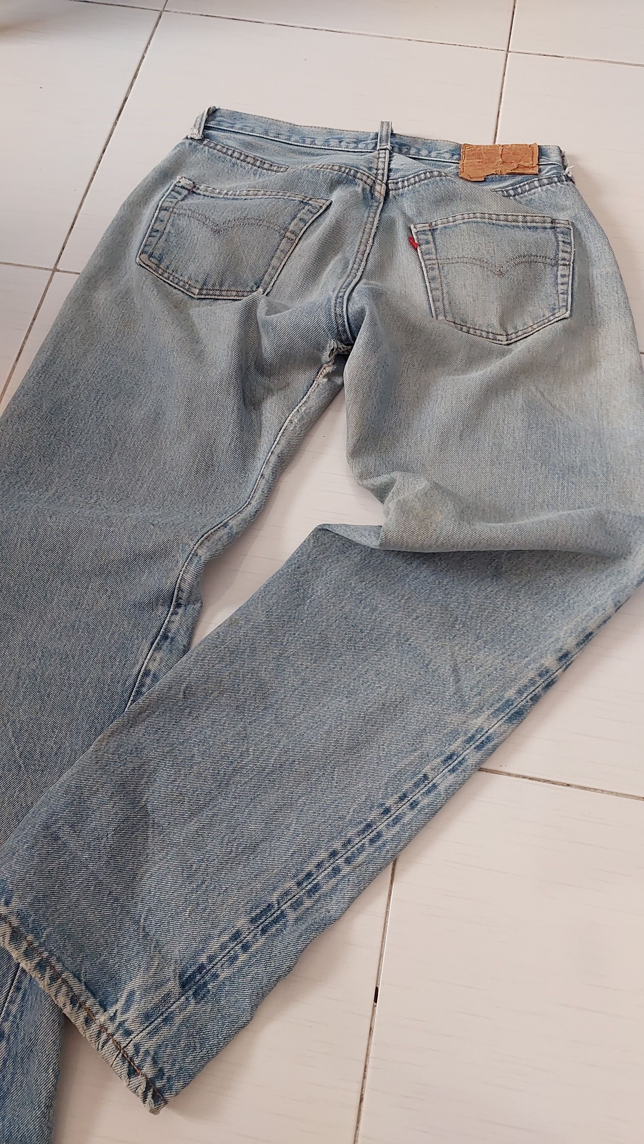 Levi's Vintage Clothing Vintage 80s Levi's 501 Selvedge Distressed Jeans Pant Size US 29 - 6 Thumbnail