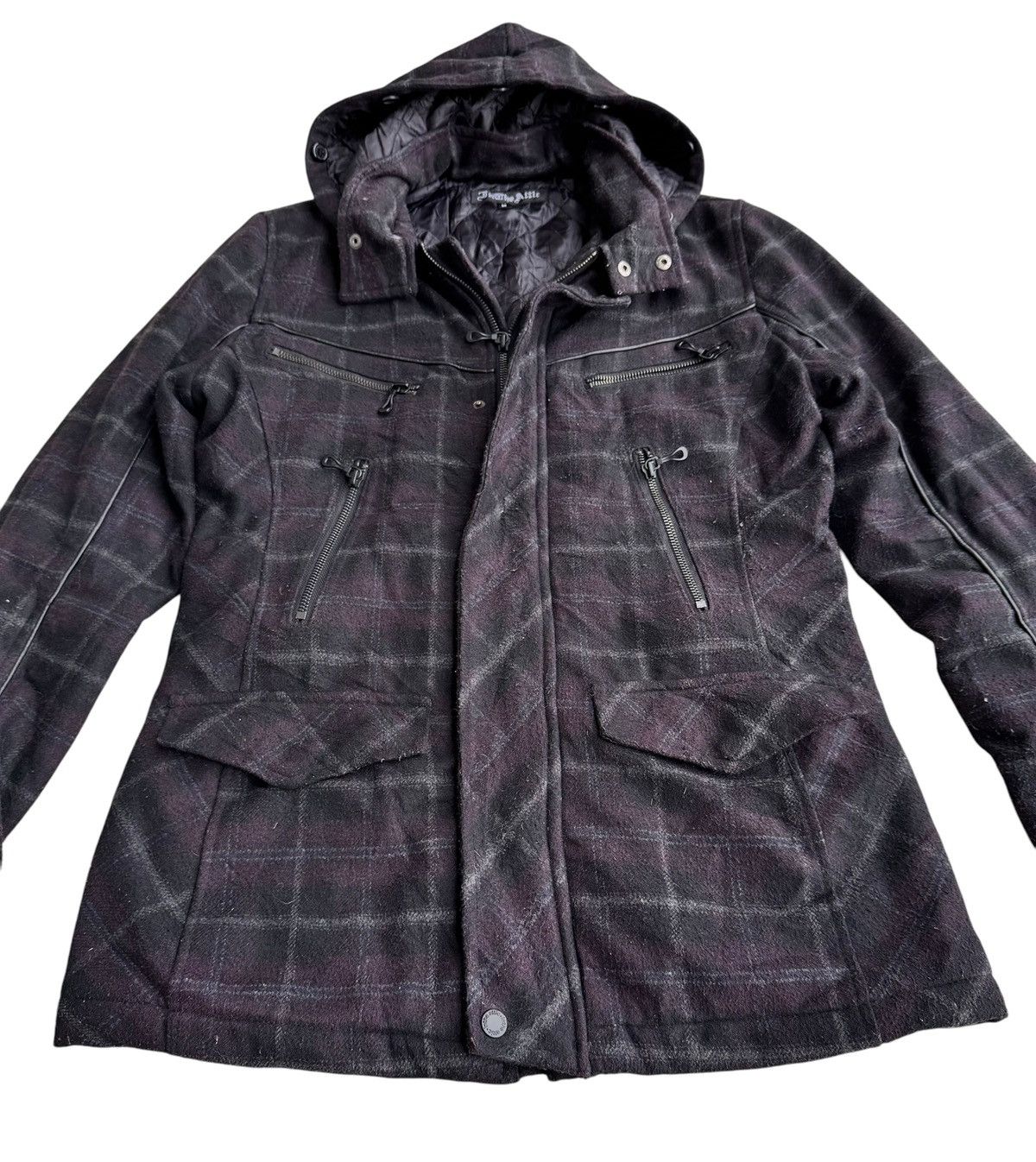 In The Attic 🔥 Japanese Brand In The Attic Black Plaid Jacket Size US S / EU 44-46 / 1 - 11 Thumbnail