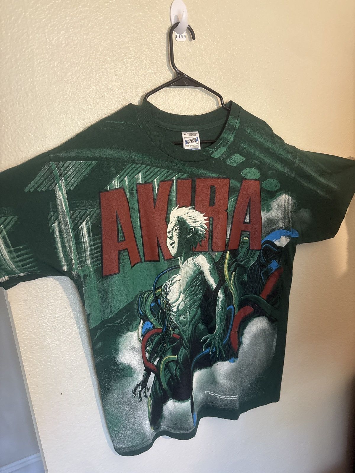 Fruit Of The Loom 1998 AKIRA Tetsuo Screen Stars / Fruit of the Loom Size US XL / EU 56 / 4 - 5 Thumbnail