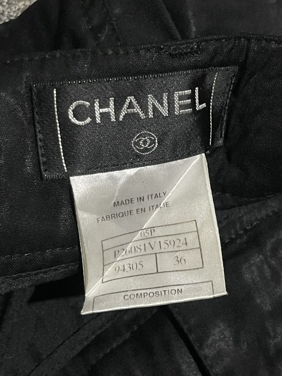 Chanel Chanel 2005 Runway Shinny Wool Pants Ruched Ankle Logo Size 30" / US 8 / IT 44 - 13 Thumbnail