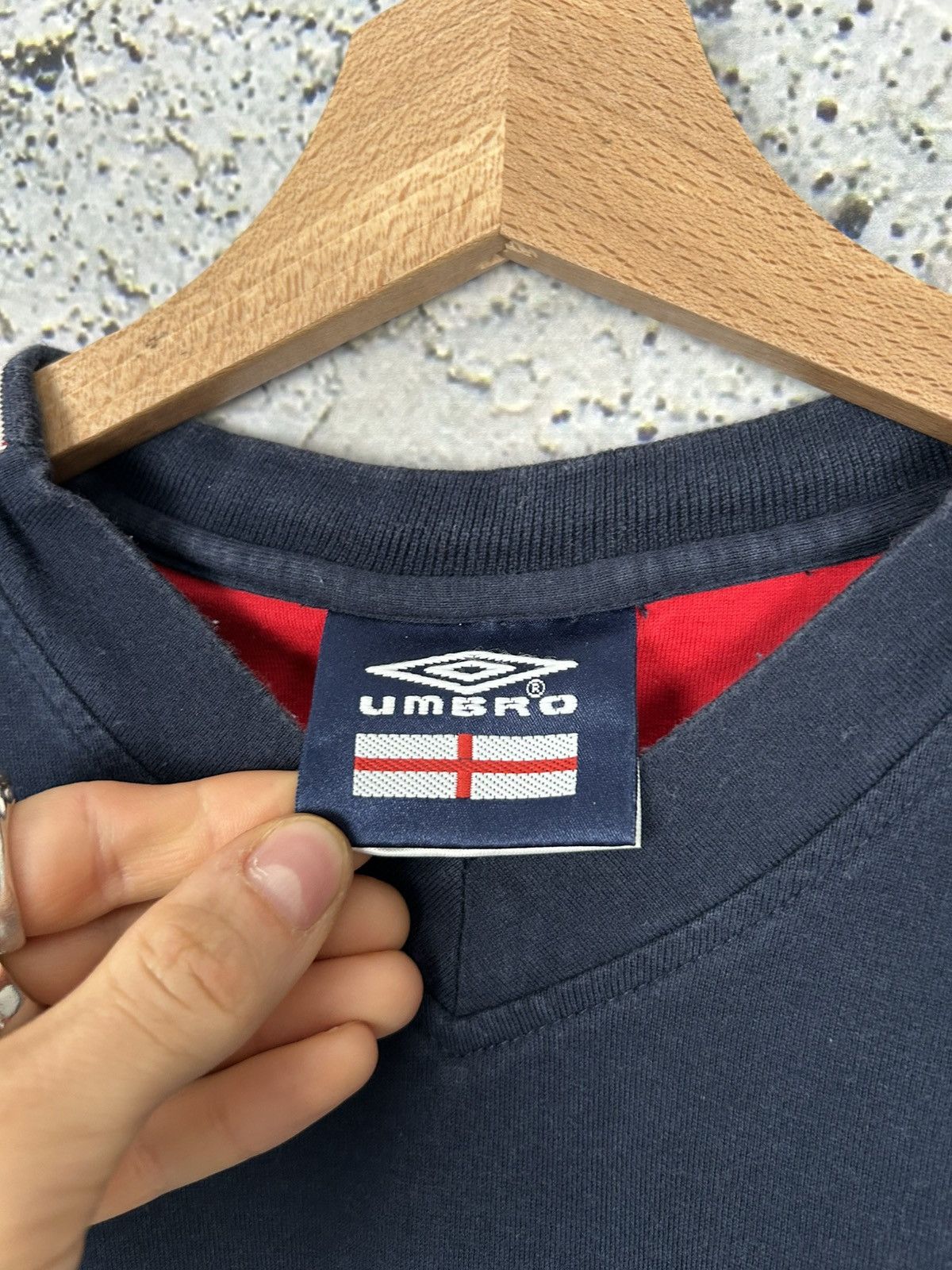 Umbro Vintage Umbro England 90s Soccer Jersey Football Archive Size US L / EU 52-54 / 3 - 5 Thumbnail
