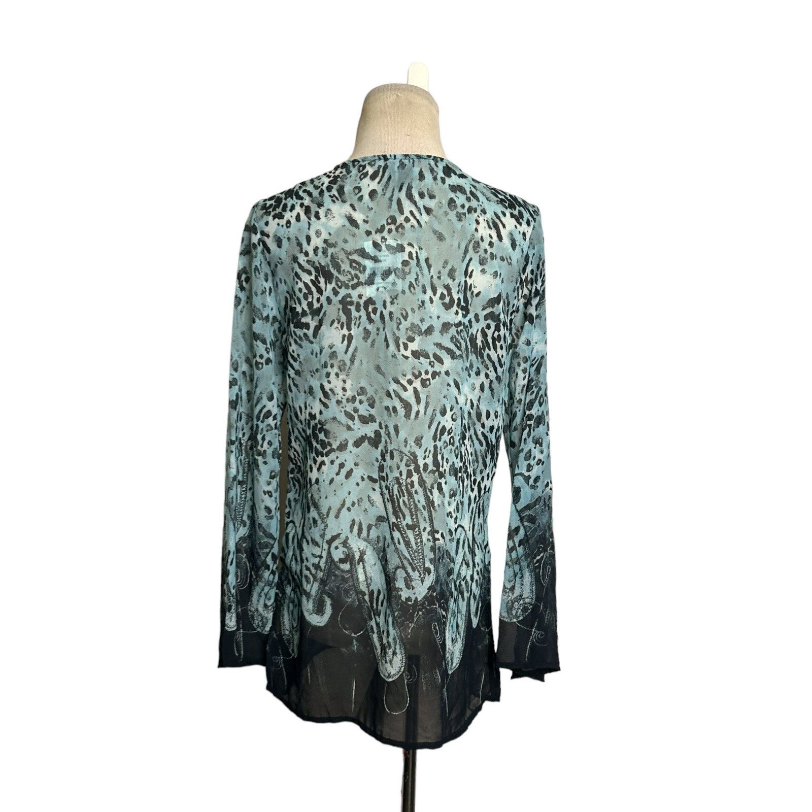 Saks Fifth Avenue Saks Fifth Avenue animal print sheer sequin tunic size Small Size S / US 4 / IT 40 - 7 Thumbnail