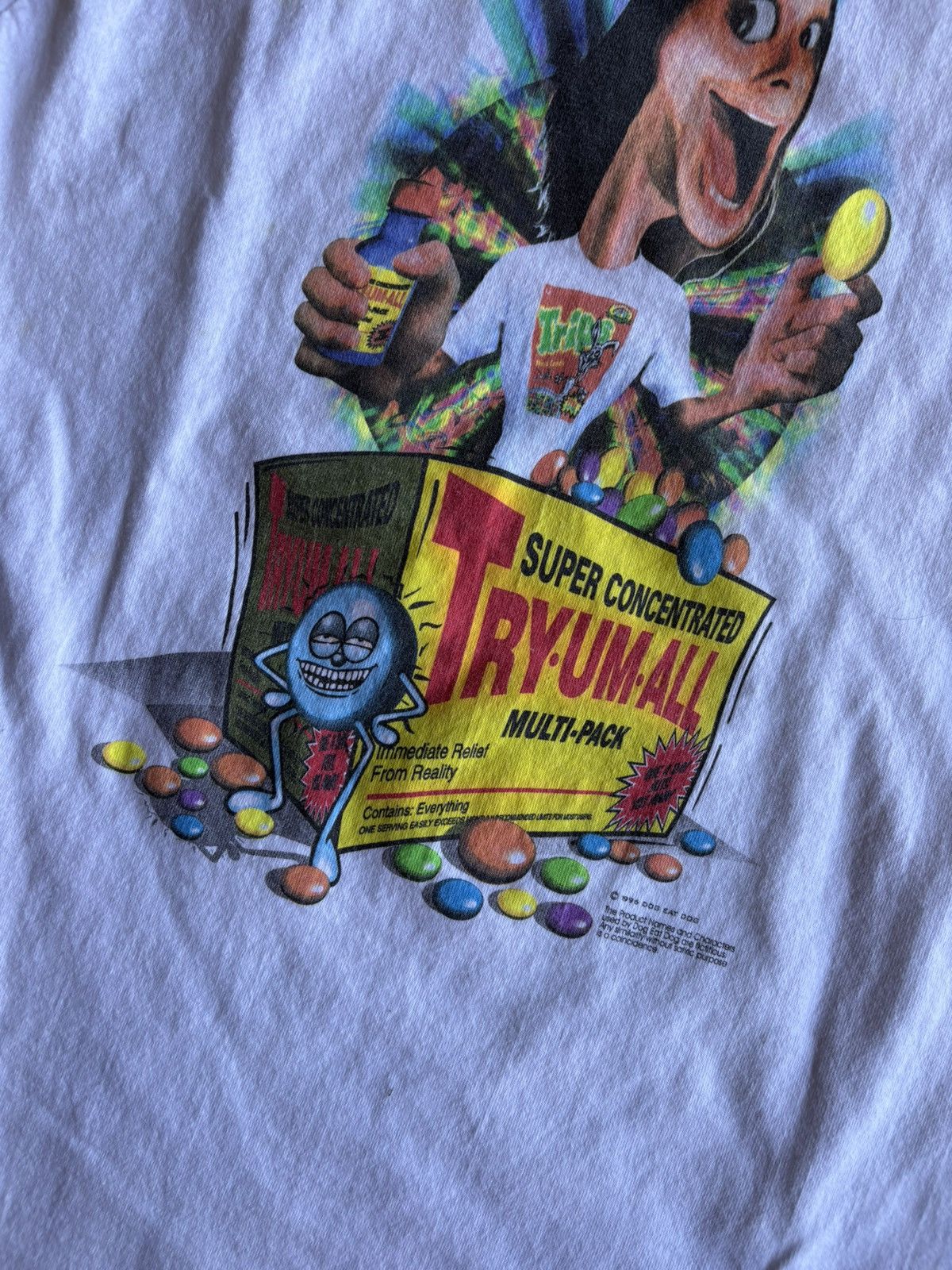Vintage Vintage 1996 Dog Eats Dog Cereal Promo Stoner T-Shirt Size US L / EU 52-54 / 3 - 4 Thumbnail