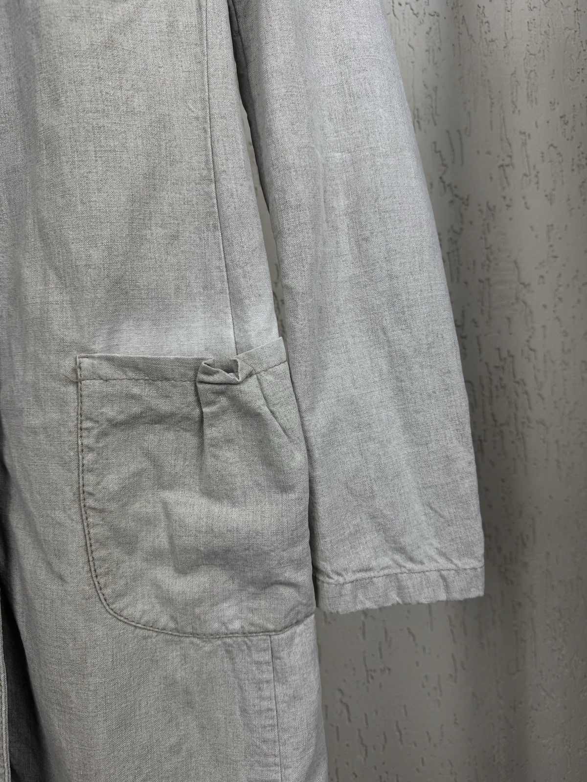 Prada Vintage Prada Sport Woman Luxury Beige Cotton Linen Coat Size M / US 6-8 / IT 42-44 - 11 Thumbnail