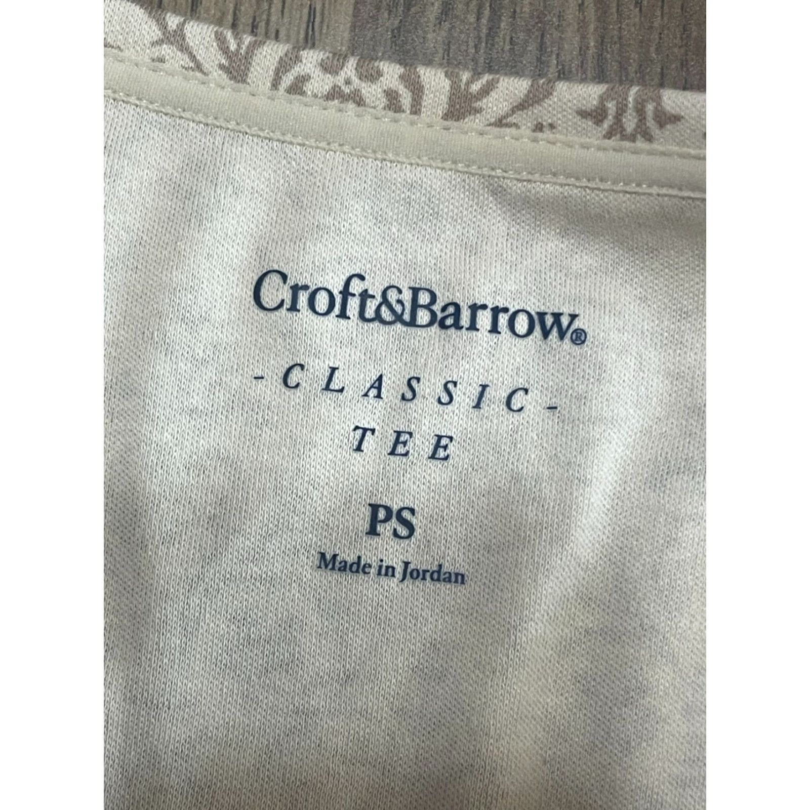Croft & Barrow Croft & Barrow Shirt Women's Petite Small White Brown Long Sleeve Classic Size S / US 4 / IT 40 - 6 Thumbnail