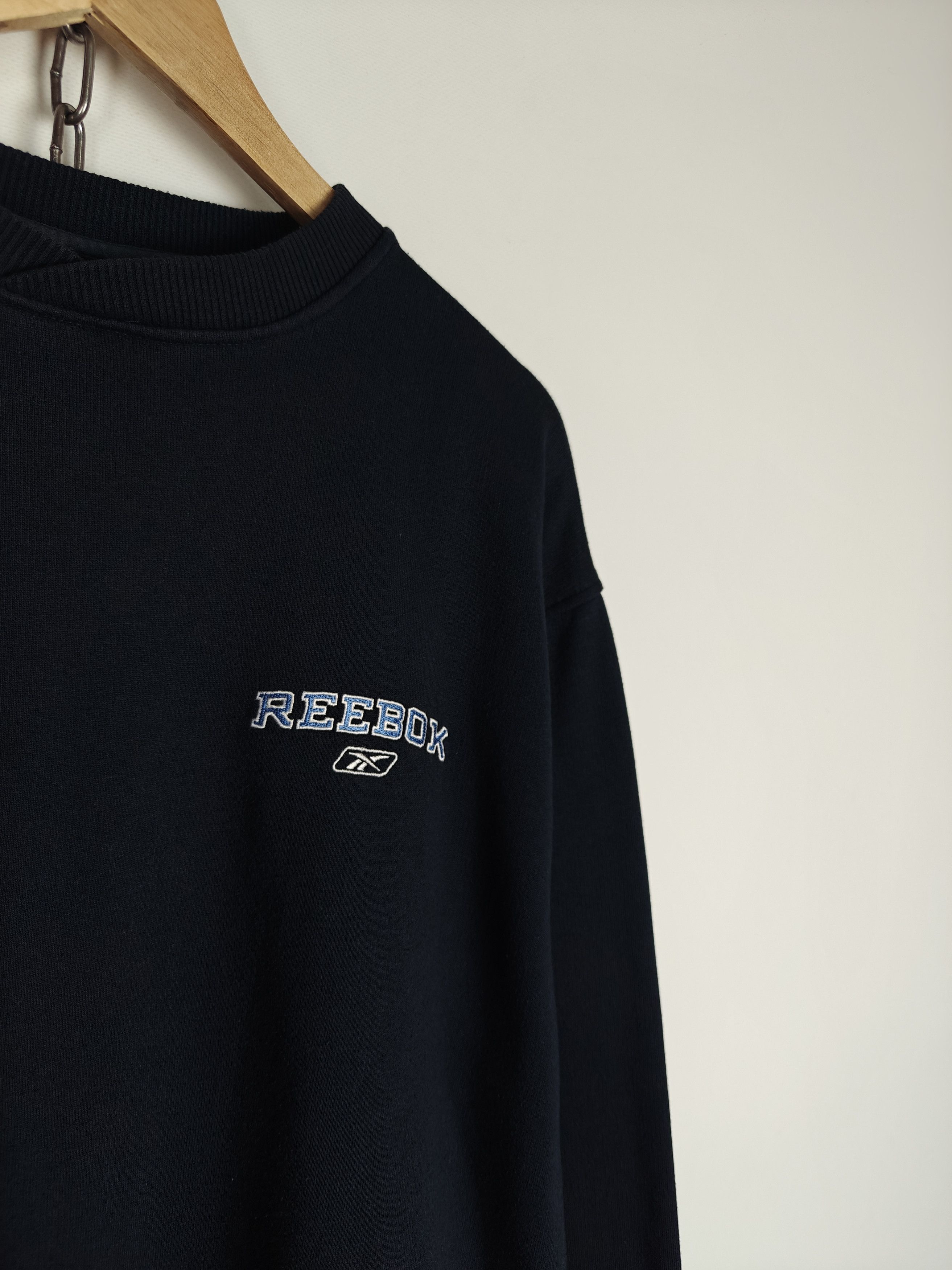 Reebok Reebok VTG Sweatshirt Crewneck Pullover Logo Blue M Size US M / EU 48-50 / 2 - 4 Thumbnail