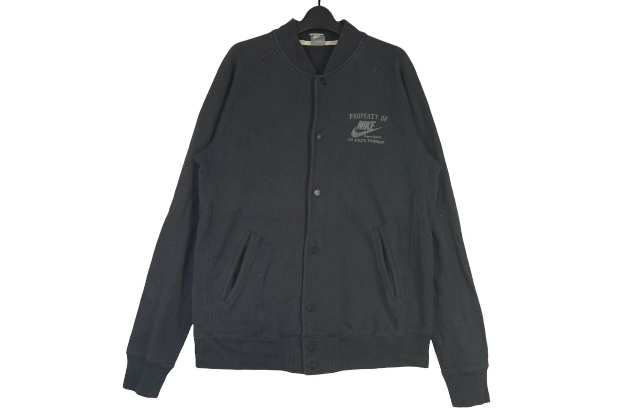 Nike × Vintage Nike Sweater Button Up Small Logo Nice Design Size US XL / EU 56 / 4 - 1 Thumbnail