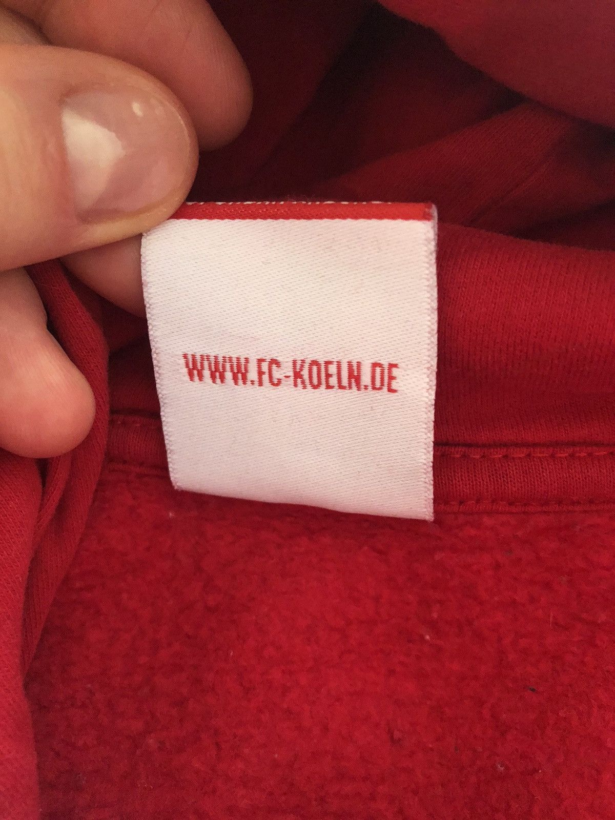 Vintage 1. FC KÖLN VINTAGE BUNDESLIGA SOCCER FOOTBALL HOODIE Size US L / EU 52-54 / 3 - 4 Thumbnail