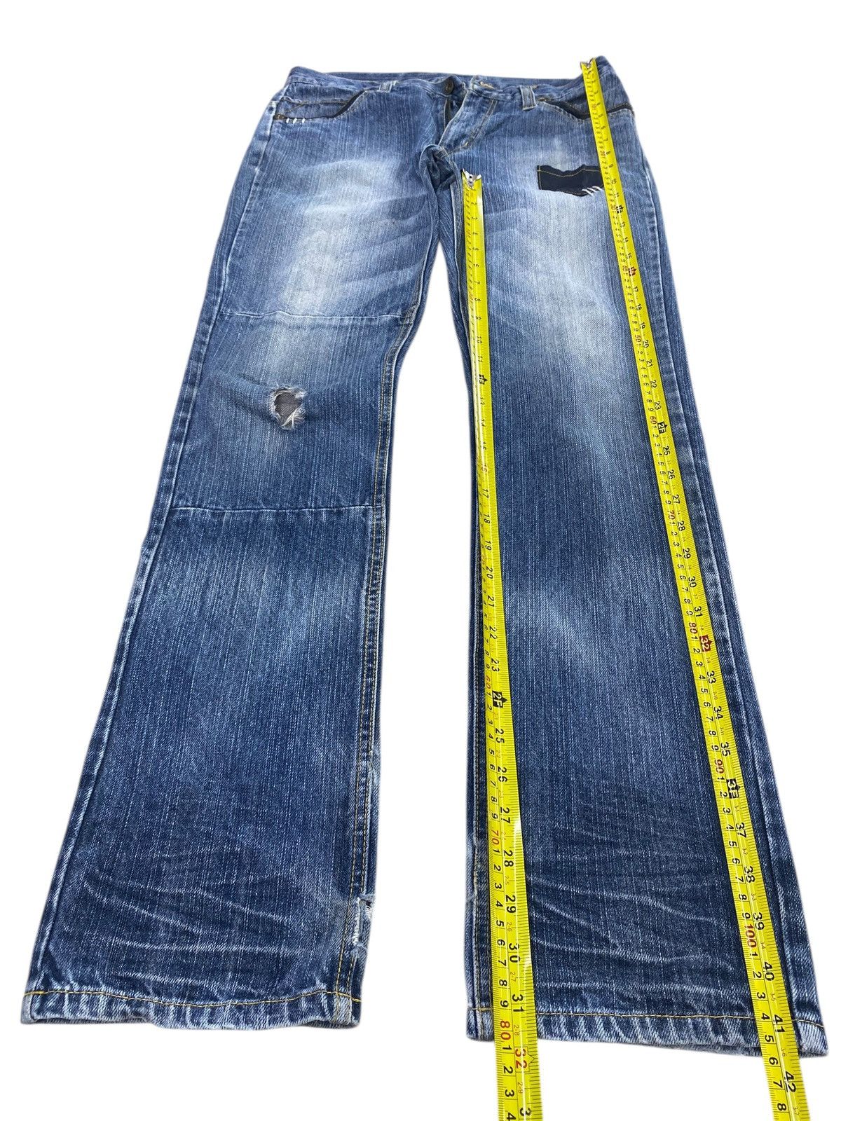 Japanese Brand Japanese Brand Whiskers Faded Wash Style Straight Cut Jeans Size US 32 / EU 48 - 7 Thumbnail