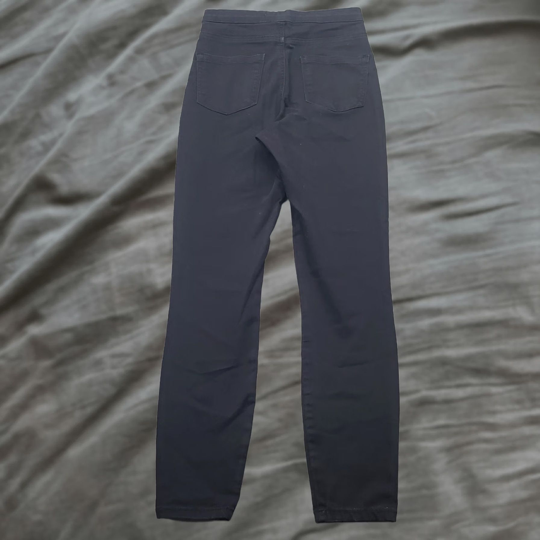 Denime New York Laundry Jeans Womens Size 5 Black Denim Cotton Flat Front Stretch Skinny Leg Jeans Size 27" / US 4 / IT 40 - 1 Thumbnail