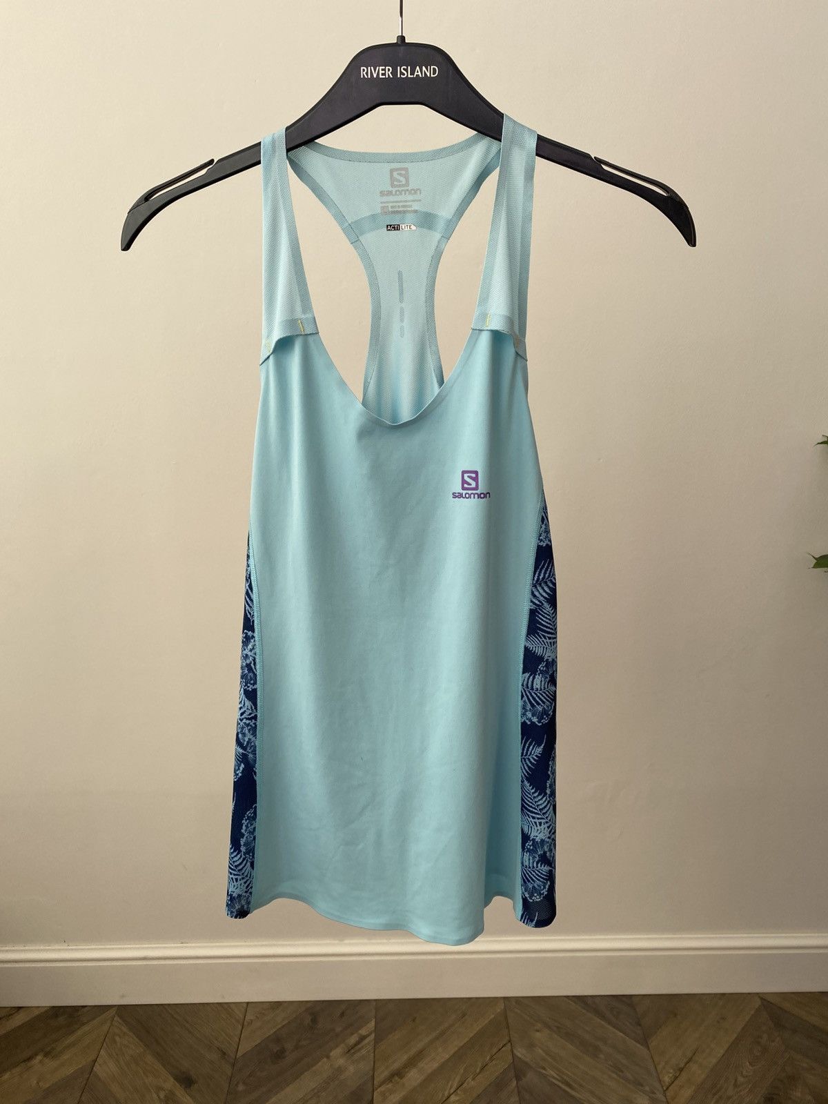 Salomon Salomon Women’s Tennis Set Tank Top & Skort Blue Activewear Size L / US 10 / IT 46 - 3 Thumbnail