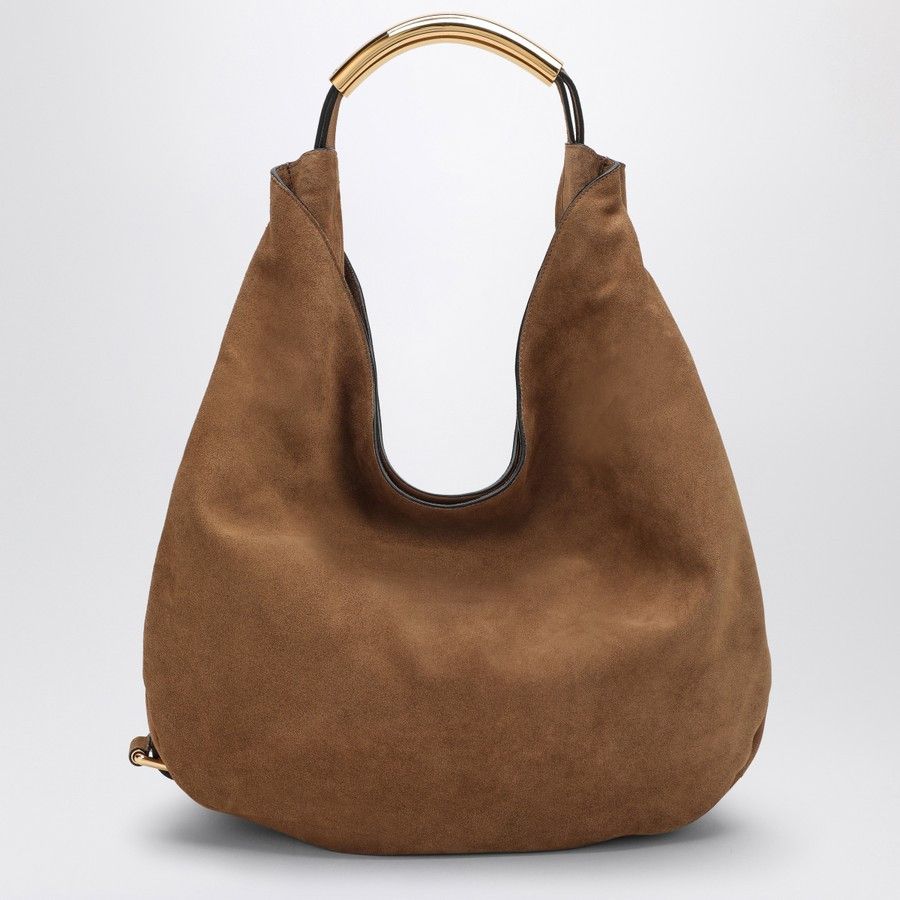 Moschino o1d2blof0924 Size: OS / Suede Shoulder Bag in Brown Size ONE SIZE - 1 Thumbnail